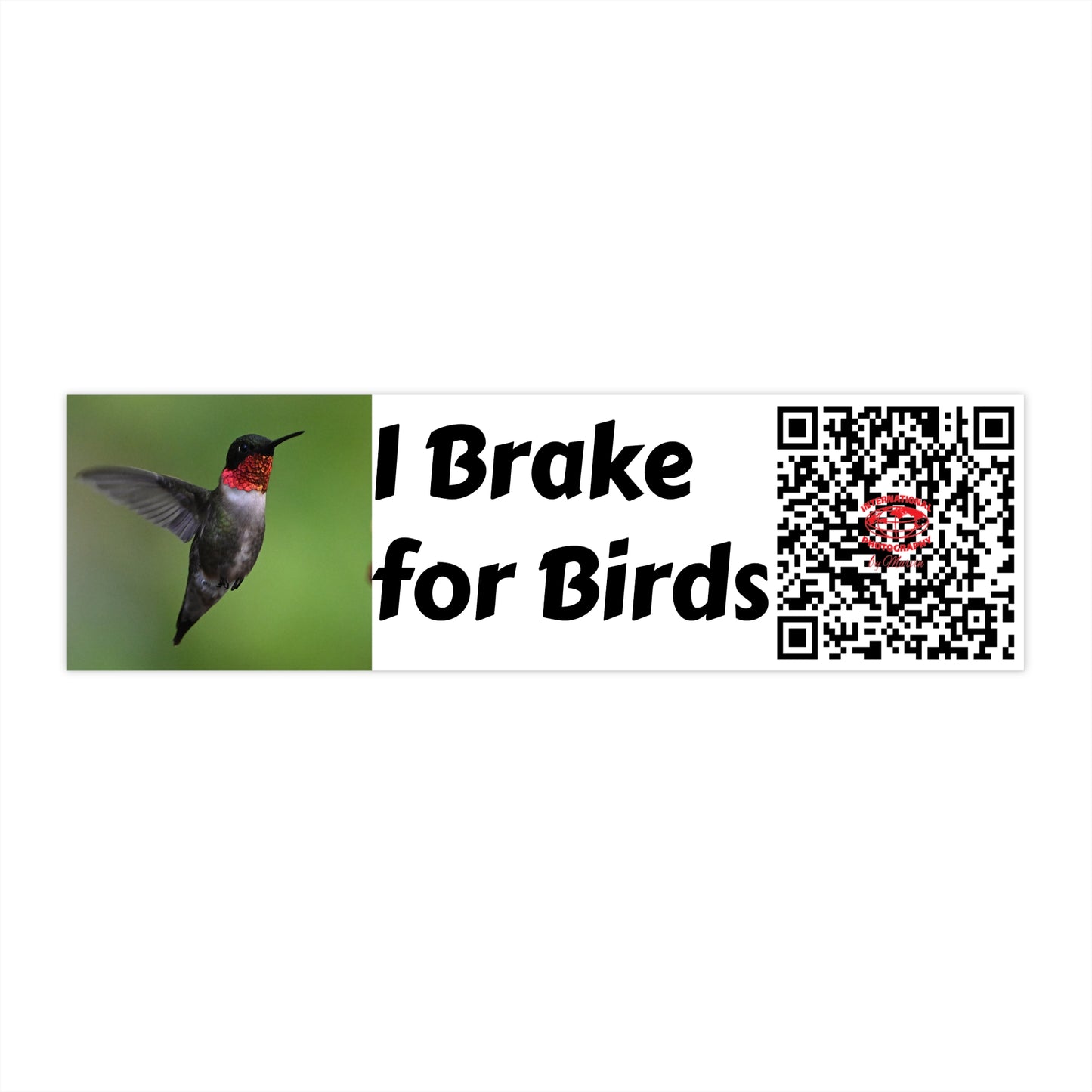Bird Lover's Bumper Stickers | I Brake for Birds | Car Decor, Wildlife Appreciation, Gift for Nature Enthusiasts, Eco-Friendly