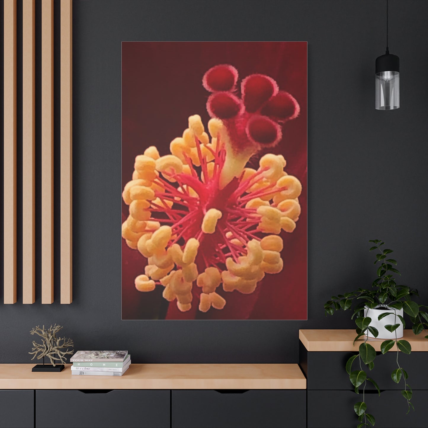 Floral Canvas Art Print, Stretched Wall Decor, Home Decor, Botanical Artwork, Modern Wall Art, Gift for Flower Lovers