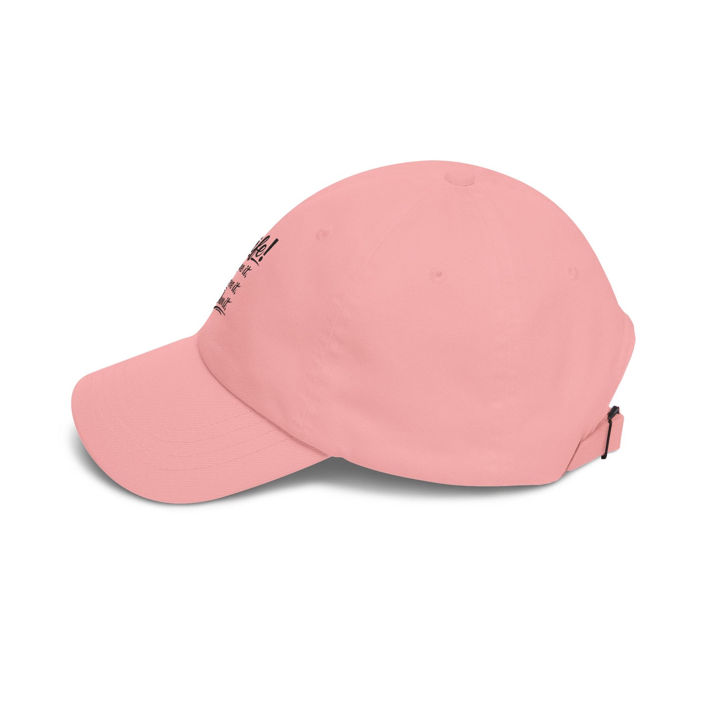 Dad Cap — “Life! Live it. Love it. Own it.” Minimal Embroidered Baseball Hat