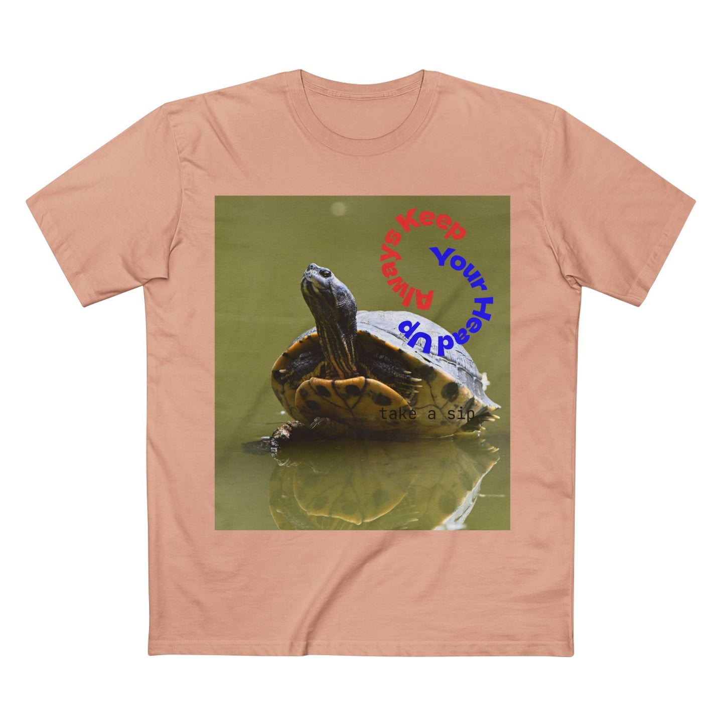 Turtle Photo Tee — 'Hold Your Head Up' Graphic Shirt