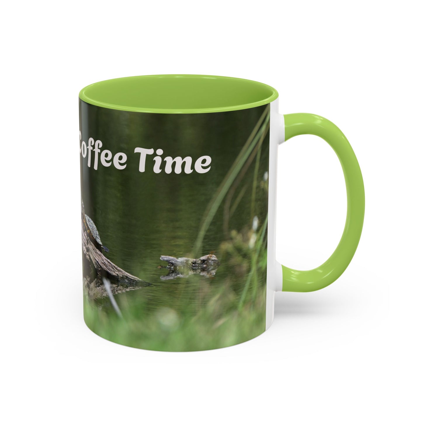 Nature-Inspired Coffee Mug with 'Coffee Time' Design - Perfect Gift for Nature Lovers