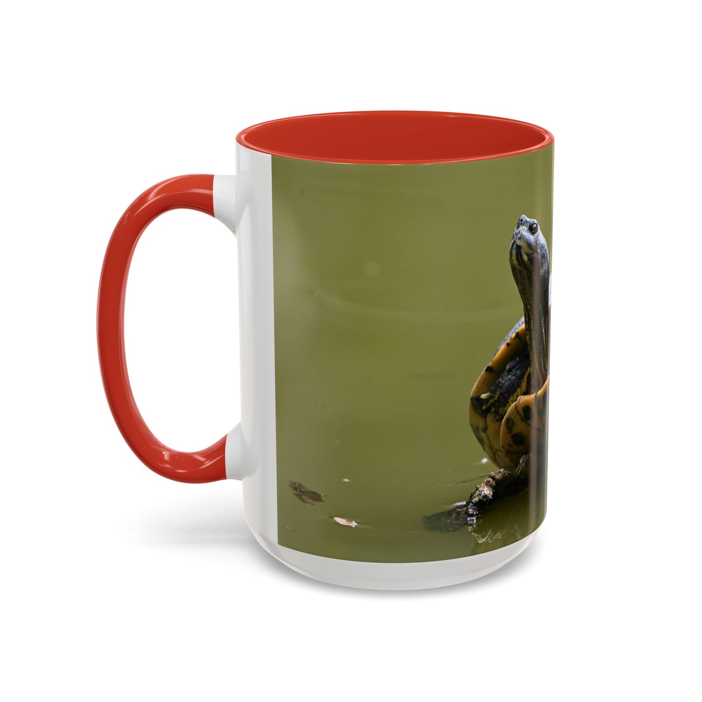 Turtle Coffee Mug — "Always Keep Your Head Up" Inspirational Accent Mug (11/15 oz)