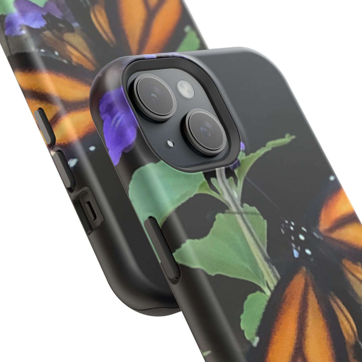 Butterfly Floral Magnetic Tough Cases, Nature Phone Cases, Gift for Nature Lovers, Eco-Friendly Cell Phone Case, Unique Smartphone Accessory