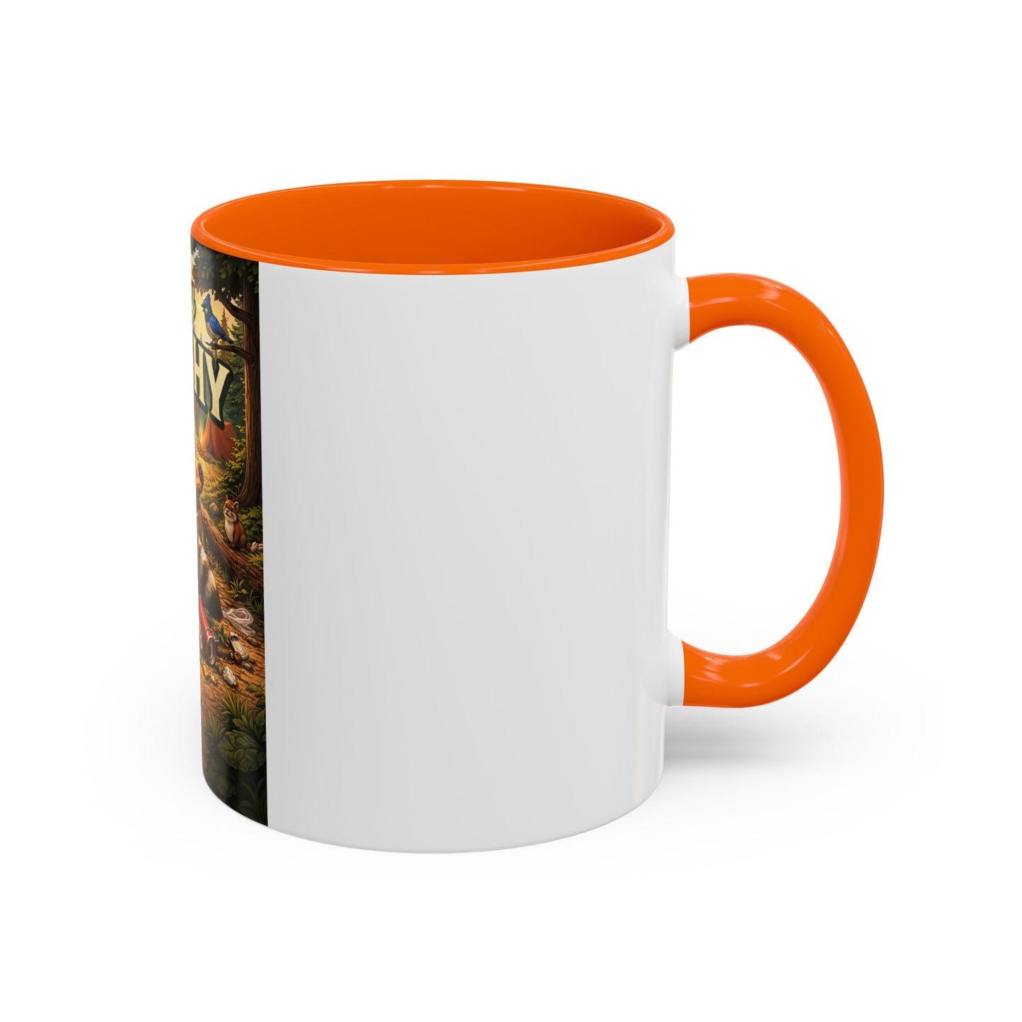 Stay Trashy Coffee Mug — Funny Raccoon Trash Can Design, Novelty Gift for Friends & Family