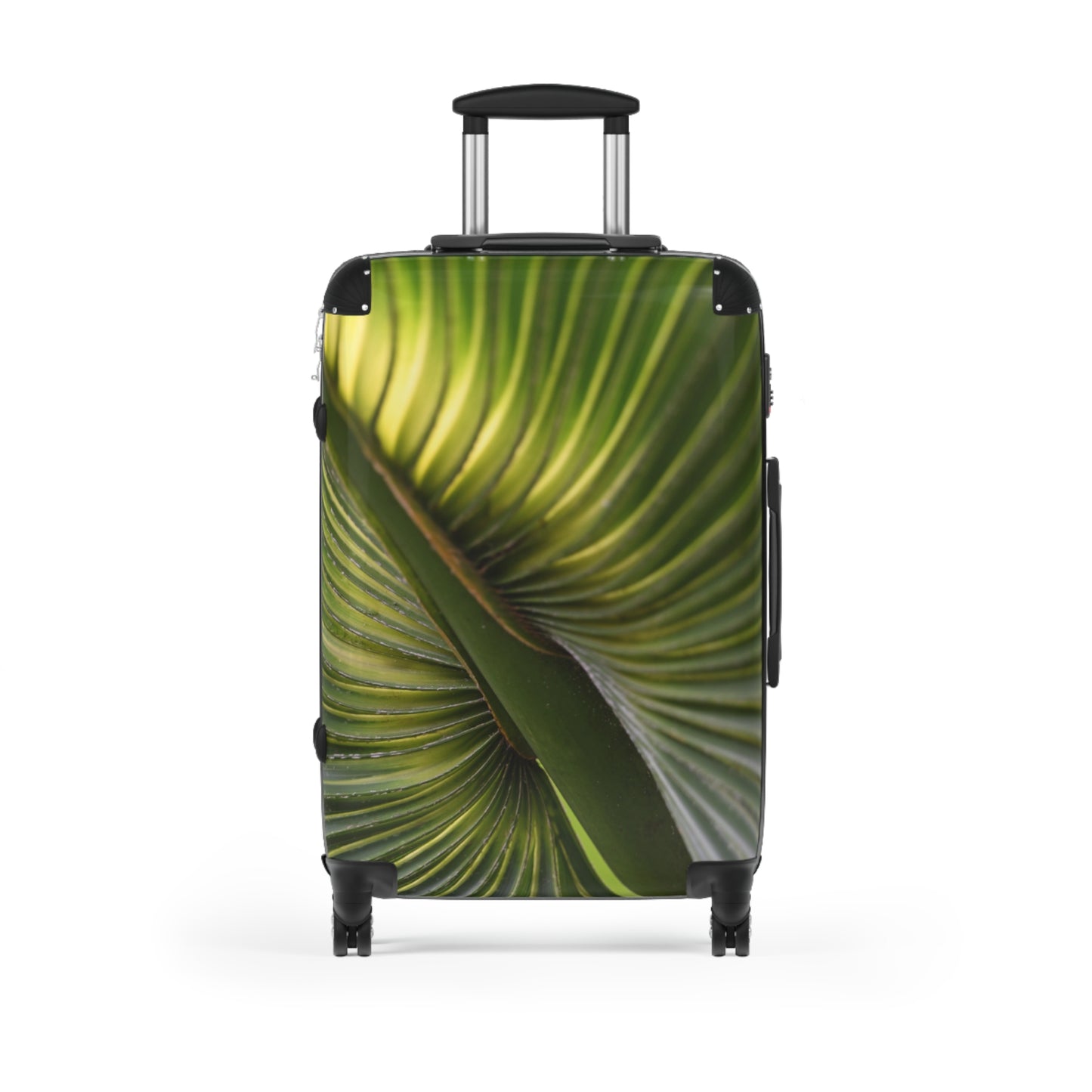 Tropical Leaf Suitcase, Travel Luggage, Vacation Bag, Chic Baggage, Adventure Gear, Eco-Friendly Travel