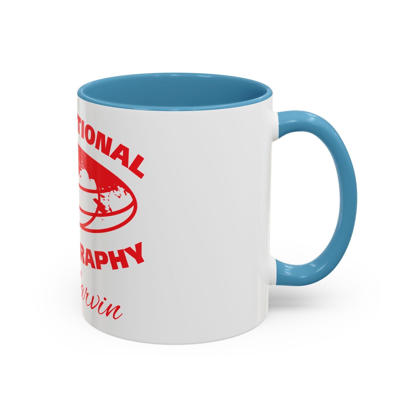 International Photography Accent Mug - Unique Coffee Mug, Gift for Photographers, Travel Mug, Artsy Gifts, Photography Lovers