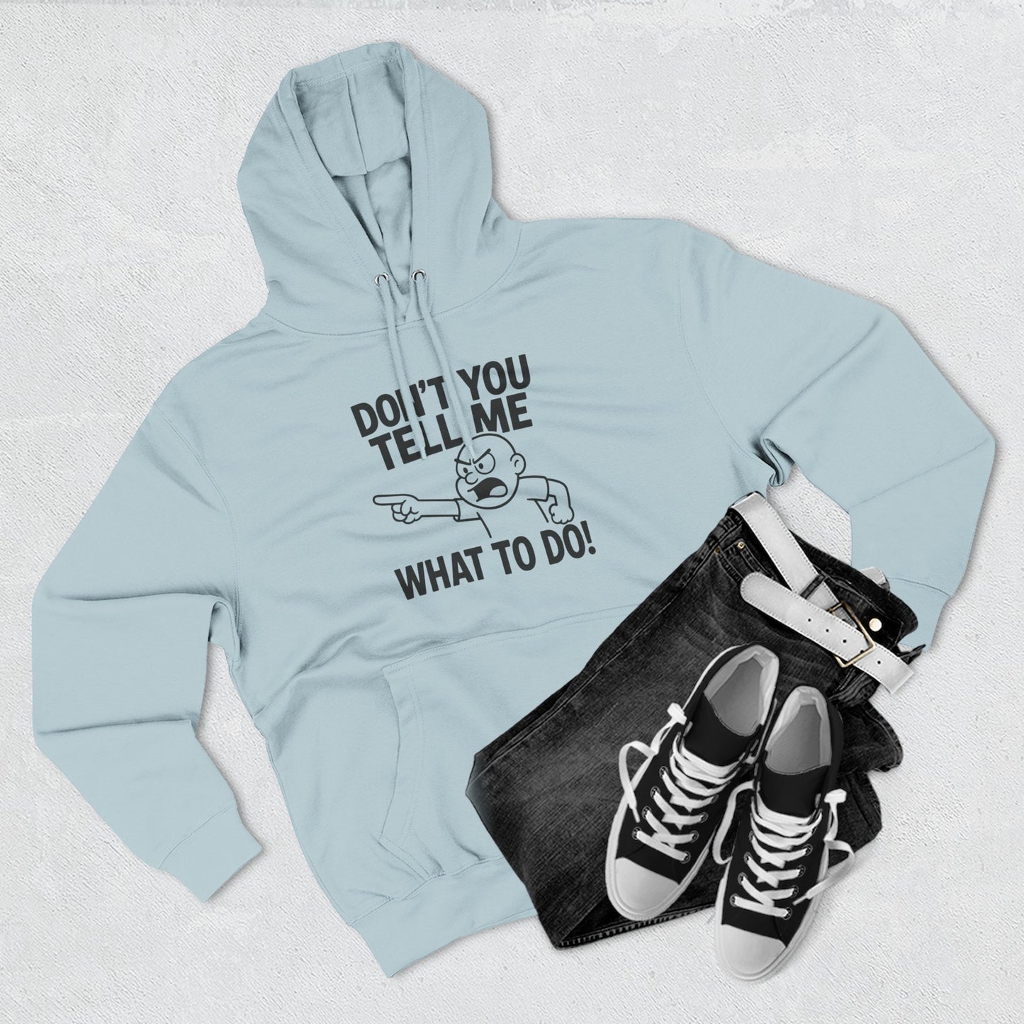 Funny Quote Fleece Hoodie, Cozy Apparel, Casual Wear, Perfect Gift for Adults, Unique Sweatshirt for Any Occasion