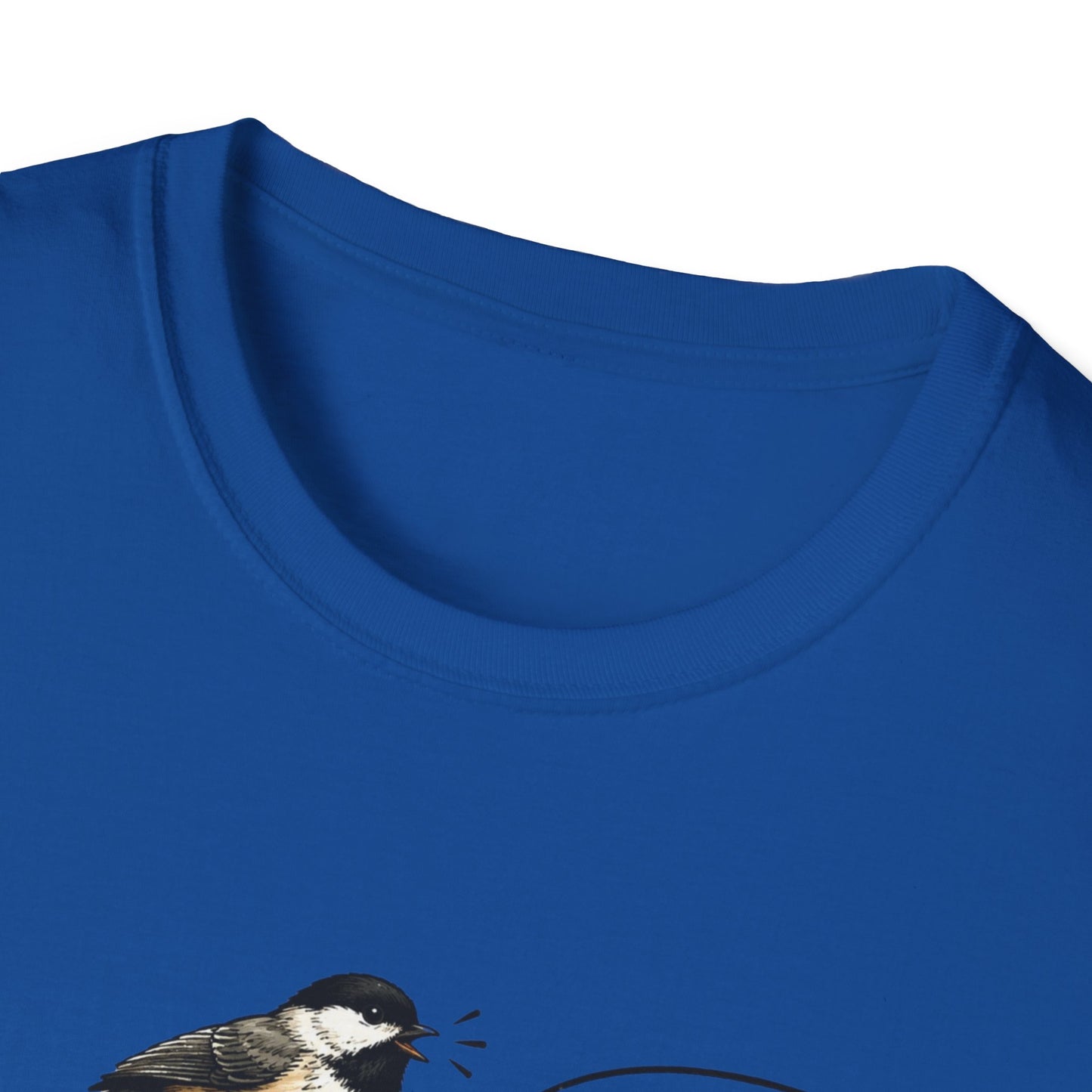 Birdwatcher Photographer T‑Shirt — “Shhh, I hear him!” Nature Lover Tee