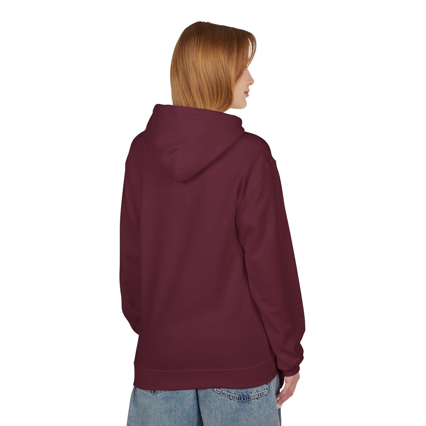 Hoodie — 'Different Not Less, Same World' Rainbow Eye Graphic