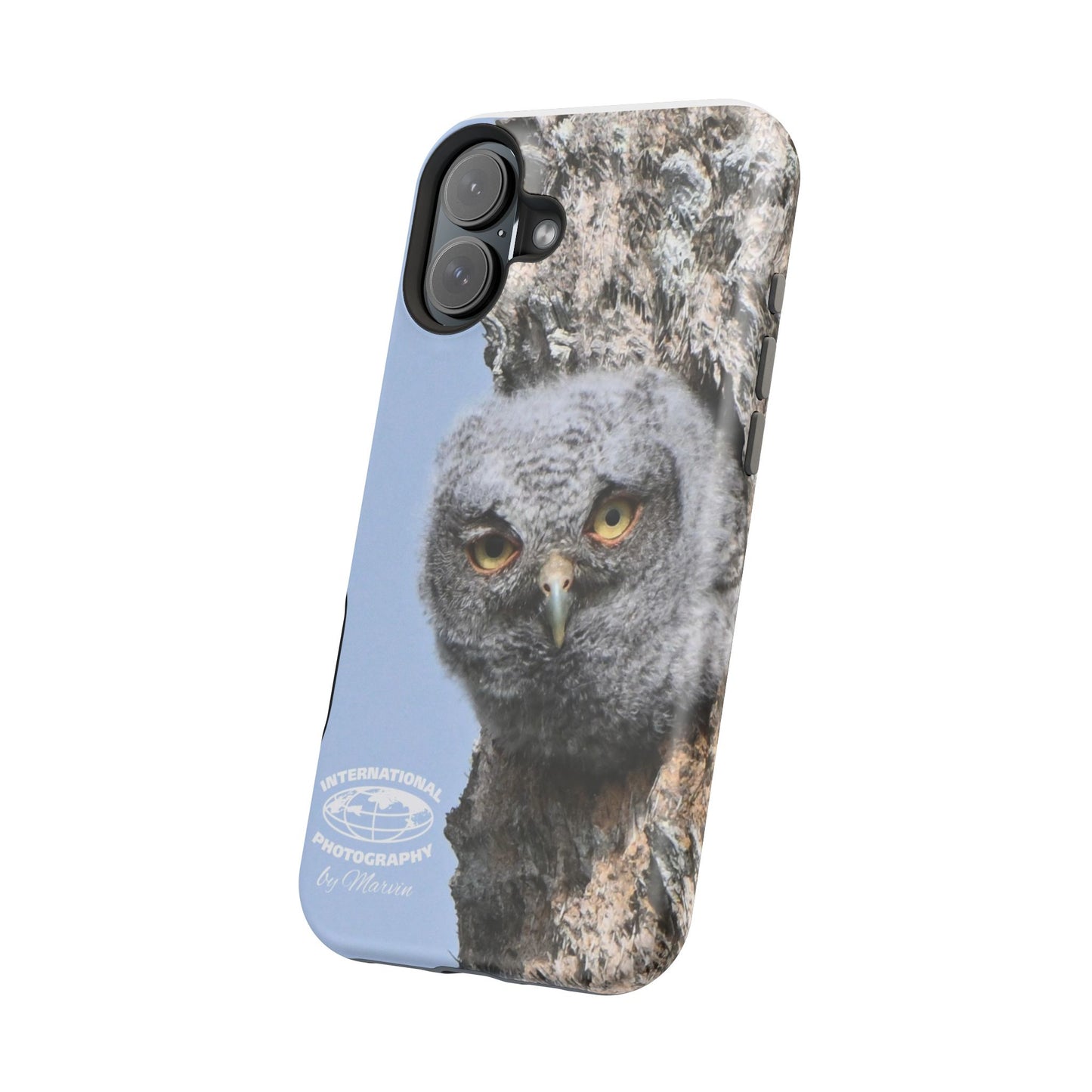 Owl Magnetic Tough Case, Wildlife Phone Case, Nature Lover Gift, Eco-Friendly Phone Cover, Customizable Phone Accessory