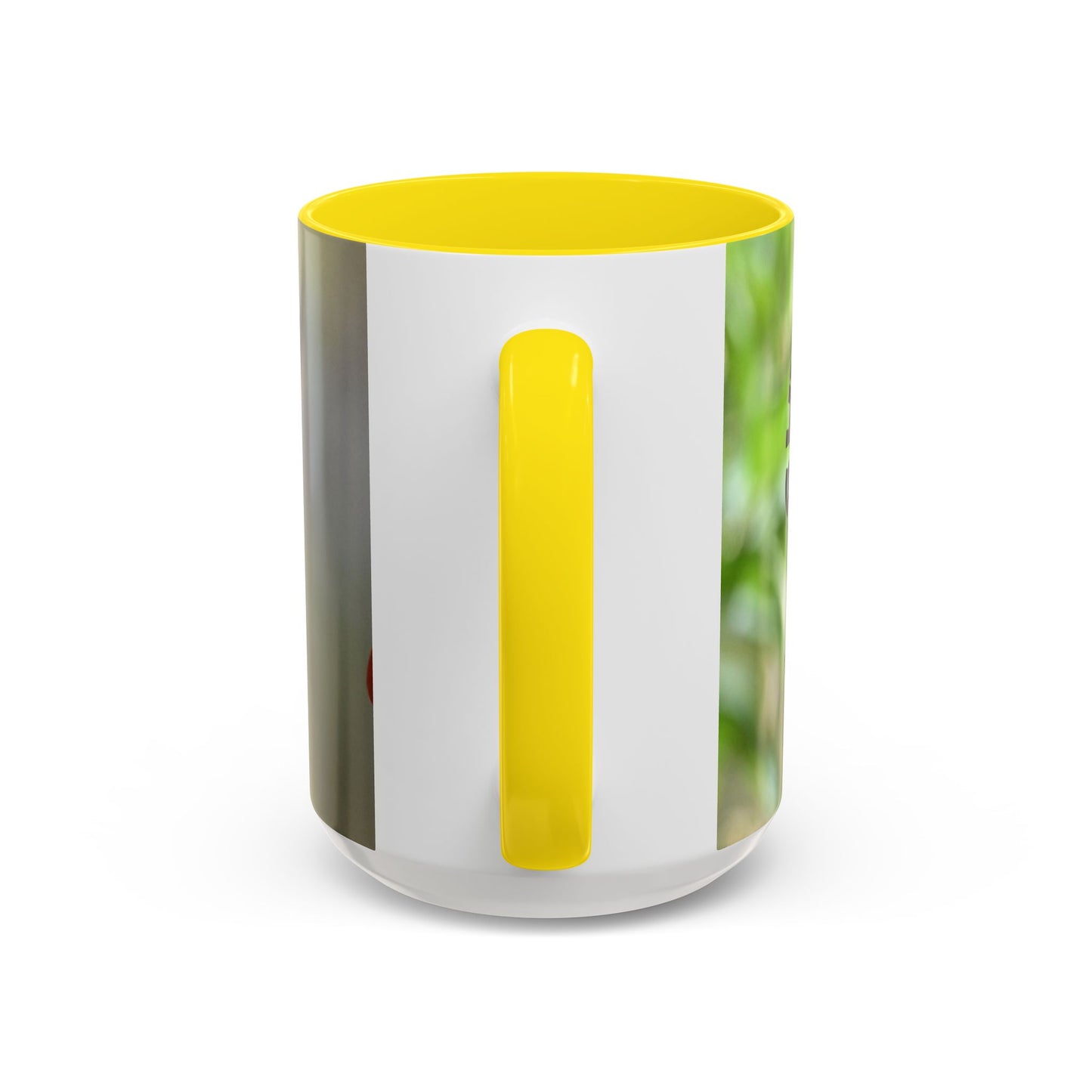 Hummingbird Accent Coffee Mug – 11/15oz Ceramic Mug with Black Interior & Handle