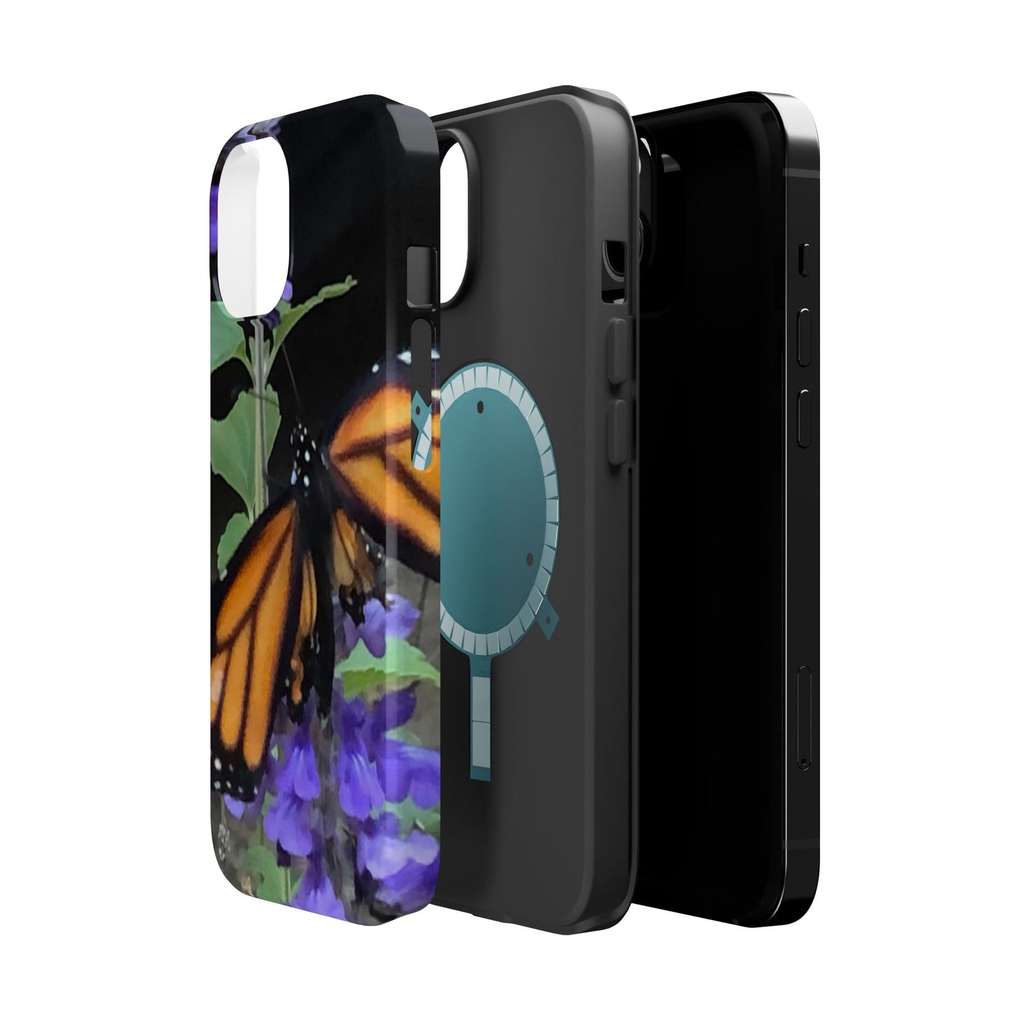 Butterfly Floral Magnetic Tough Cases, Nature Phone Cases, Gift for Nature Lovers, Eco-Friendly Cell Phone Case, Unique Smartphone Accessory