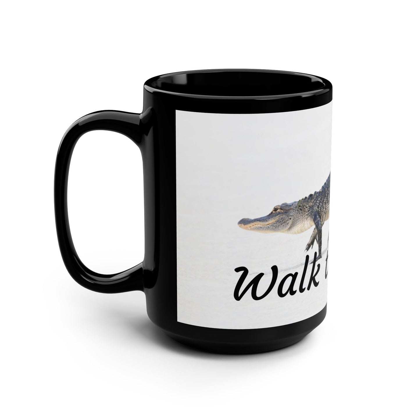 Crocodile Walk Mug - Fun Coffee Cup Gift for Animal Lovers, Great for Birthdays, Nature Lovers, Home Décor, Unique Gift Ideas