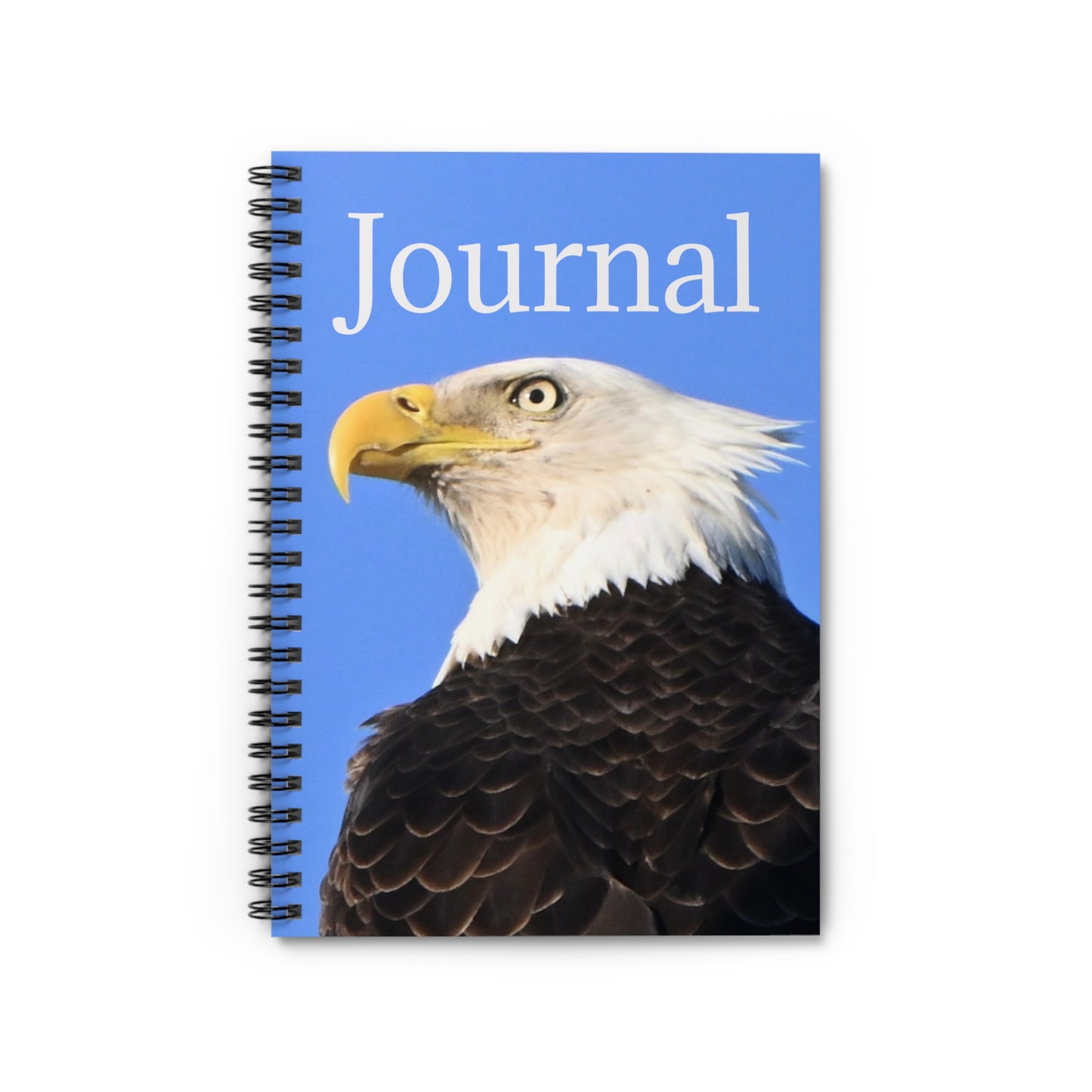 Eagle Journal Spiral Notebook — Ruled College Notebook with Bald Eagle Cover