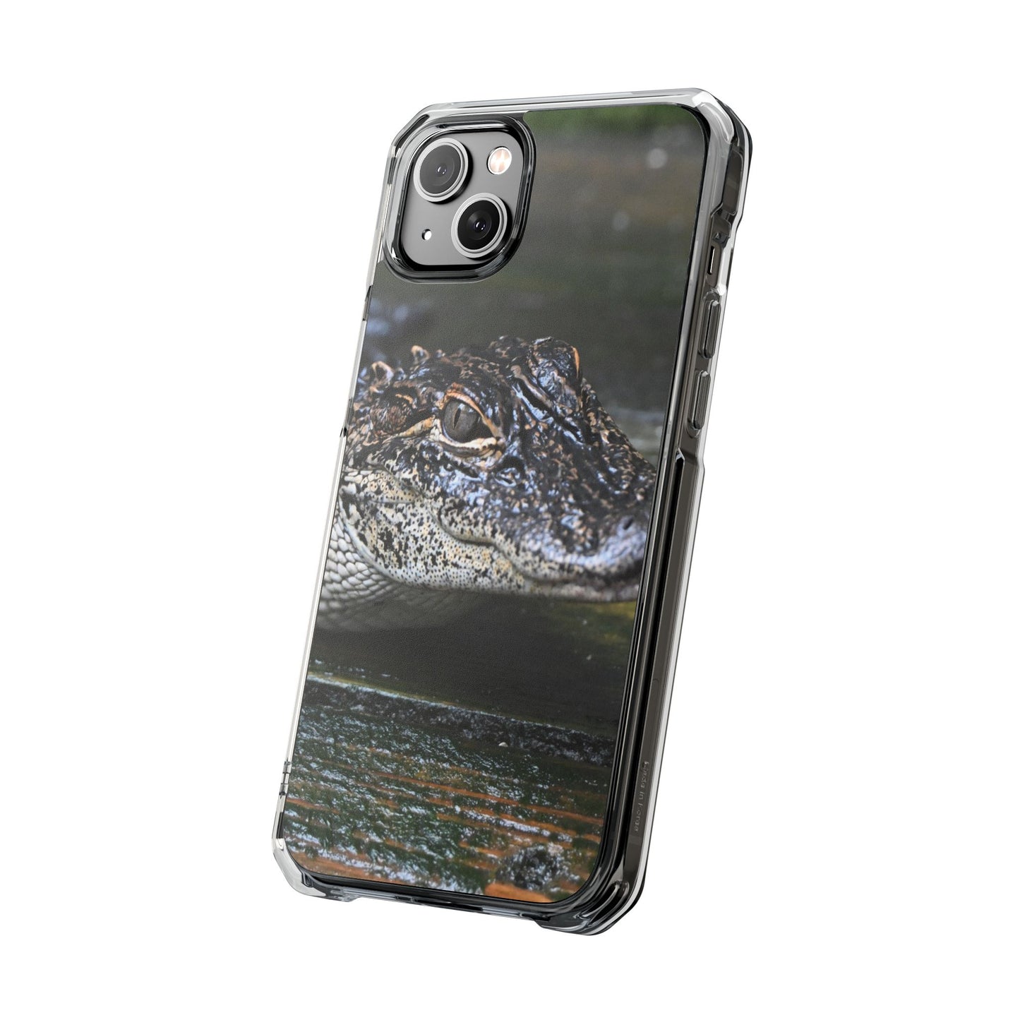 Clear Impact Phone Cases featuring Unique Wildlife Design, Alligator Art, Eco-Friendly Protection, Perfect Gift for Nature Lovers, [...]
