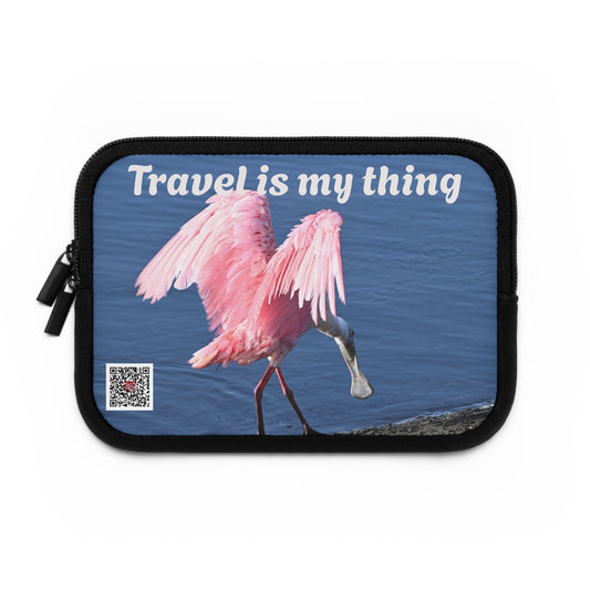 Travel-Inspired Laptop Sleeve - Perfect Gift for Travelers, Laptop Case, Tech Accessory, Unique Gift, Travel Enthusiast