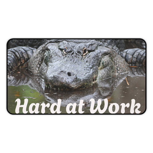 Alligator Desk Mat, Office Decor, Animal Print Desk Pad, Unique Gift for Wildlife Lovers, Desk Accessories, Computer Mat