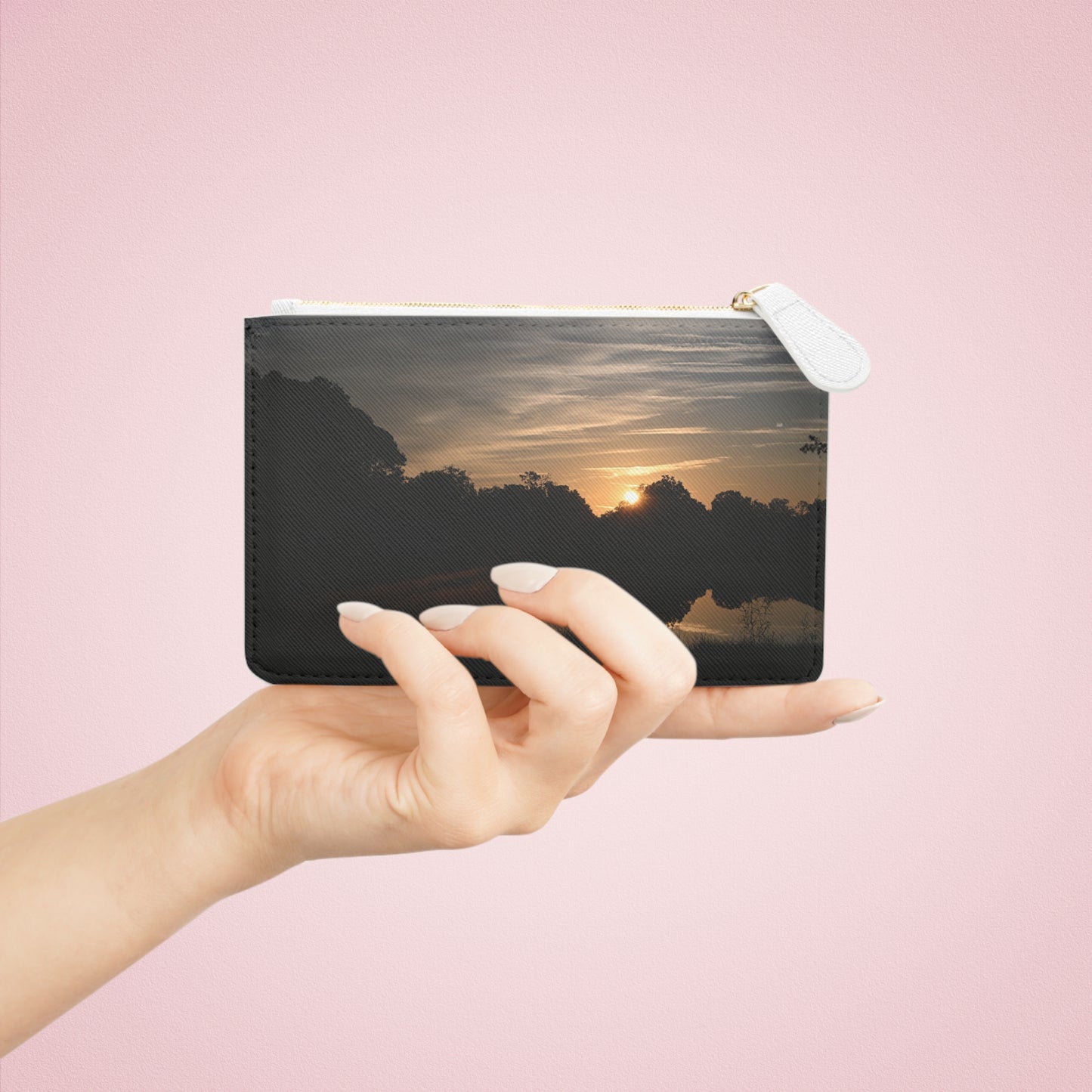 Sunset Reflection Mini Clutch Bag | Travel Accessory, Evening Out, Gift for Her, Nature Lover's Purse, Eco-Friendly Fashion