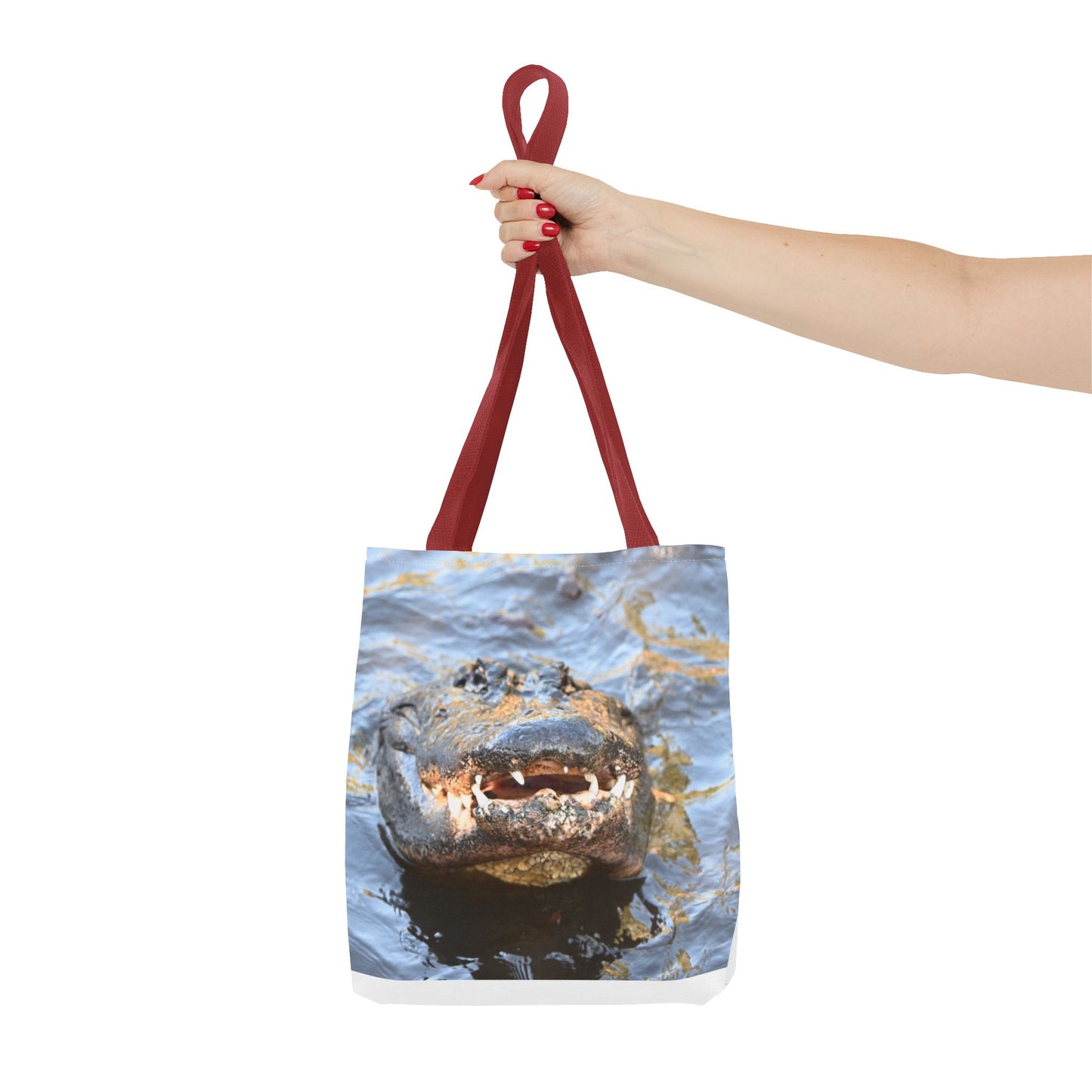 Alligator Print Tote Bag, Eco-Friendly Shopping Bag, Wildlife Lover Gift, Summer Essential, Beach Tote, Animal Lover Accessories