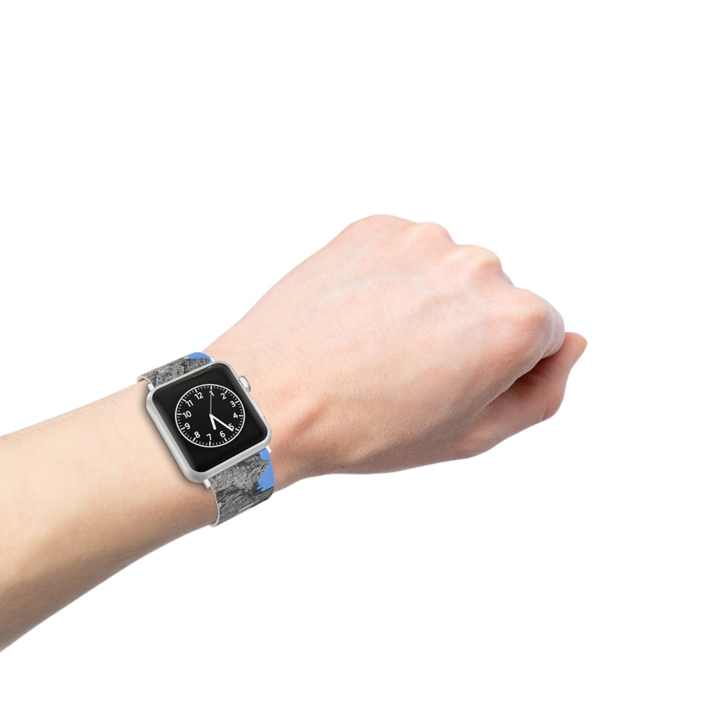 Mountain Sky Apple Watch Band, Nature Inspired Watch Strap, Gift for Adventurers, Casual Wear, Unique Watch Accessory
