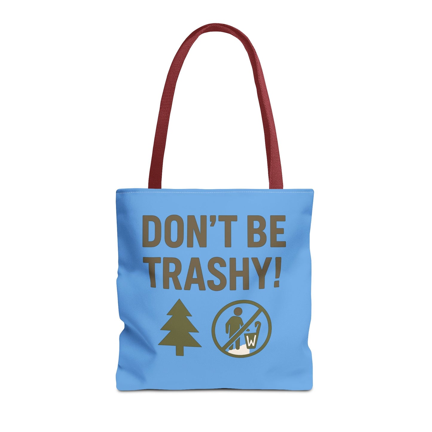 Eco-Friendly Tote Bag - "Don't Be Trashy" | Reusable Shopping Bag, Gift for Environmentalists, Beach Bag, Everyday Carry