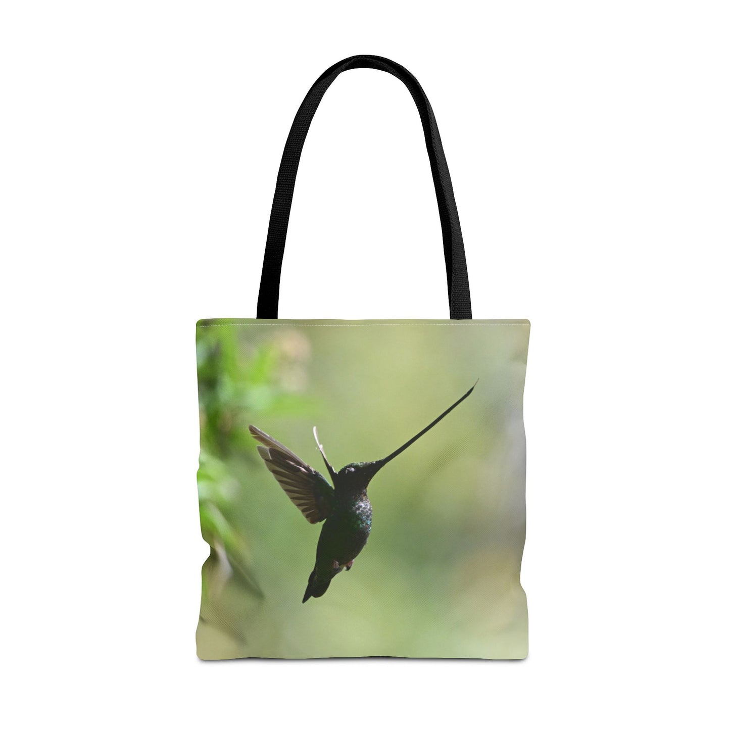 Hummingbird Tote Bag, Colorful Eco-Friendly Shopper, Summer Beach Bag, Floral Gift Bag, Lightweight Carry-All