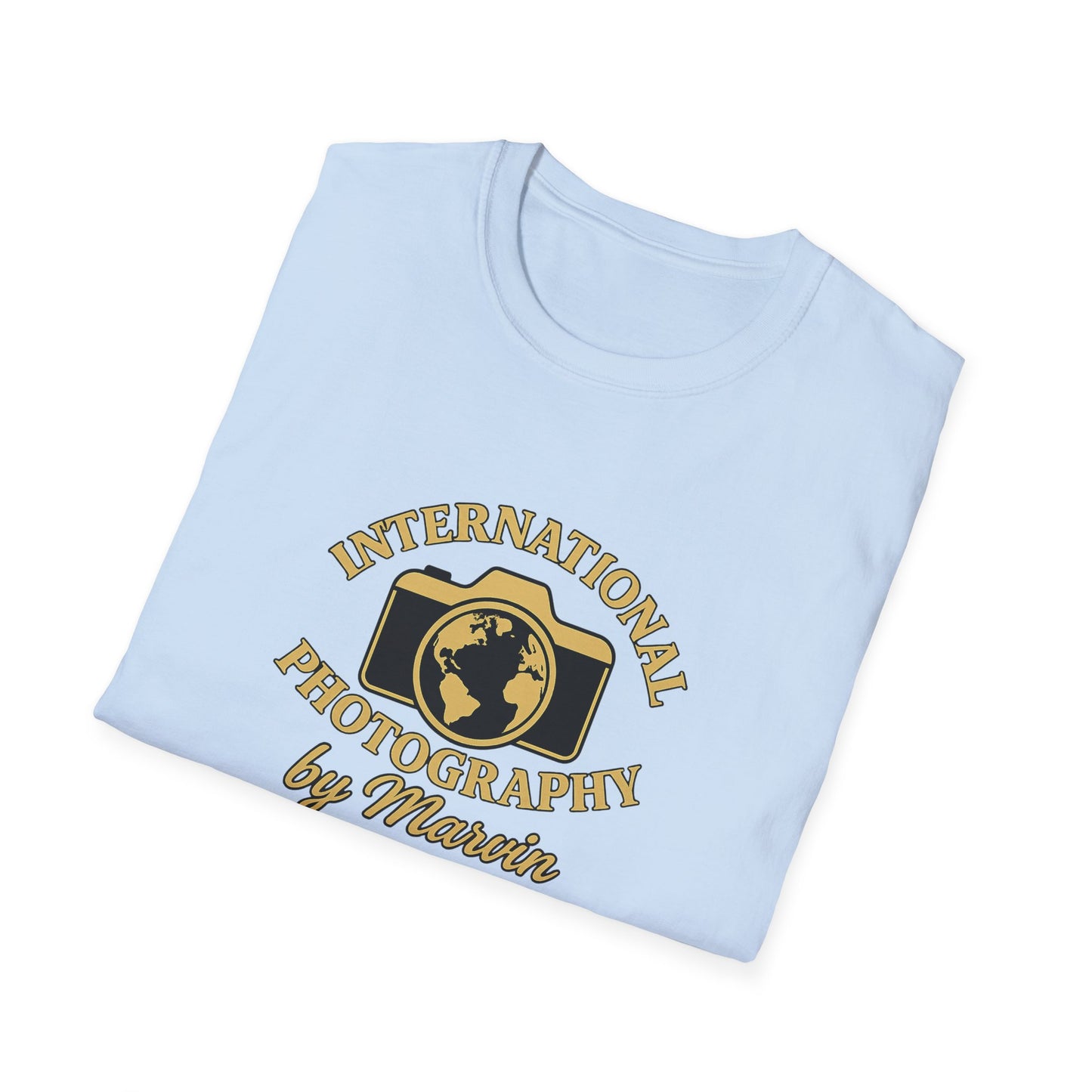 International Photography Graphic T‑Shirt — "International Photography by Marcin" Vintage Logo Tee