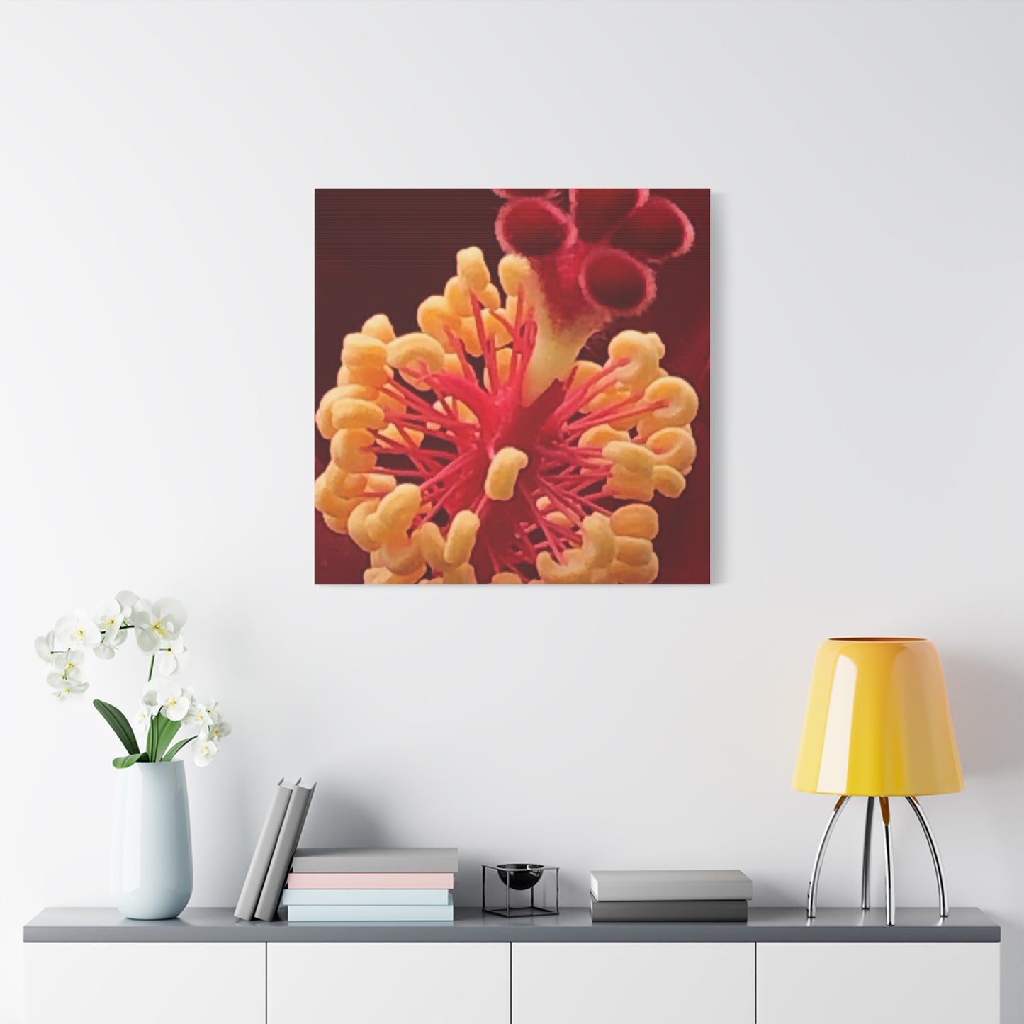 Floral Canvas Art Print, Stretched Wall Decor, Home Decor, Botanical Artwork, Modern Wall Art, Gift for Flower Lovers