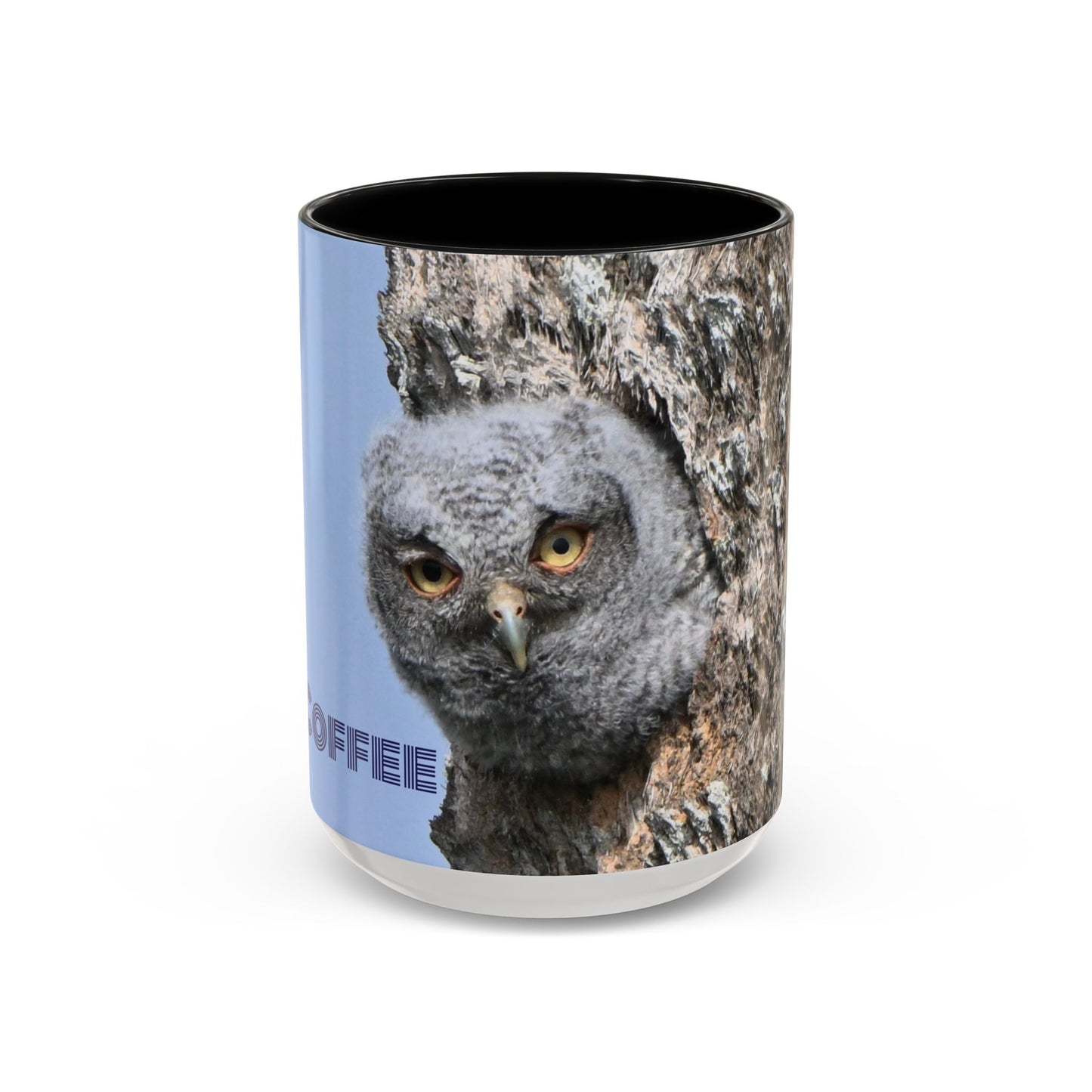 Accent Coffee Mug with Owl Design, Perfect Gift for Coffee Lovers, Home Office Decor, Nature Enthusiast Gift, Animal Lover Mug
