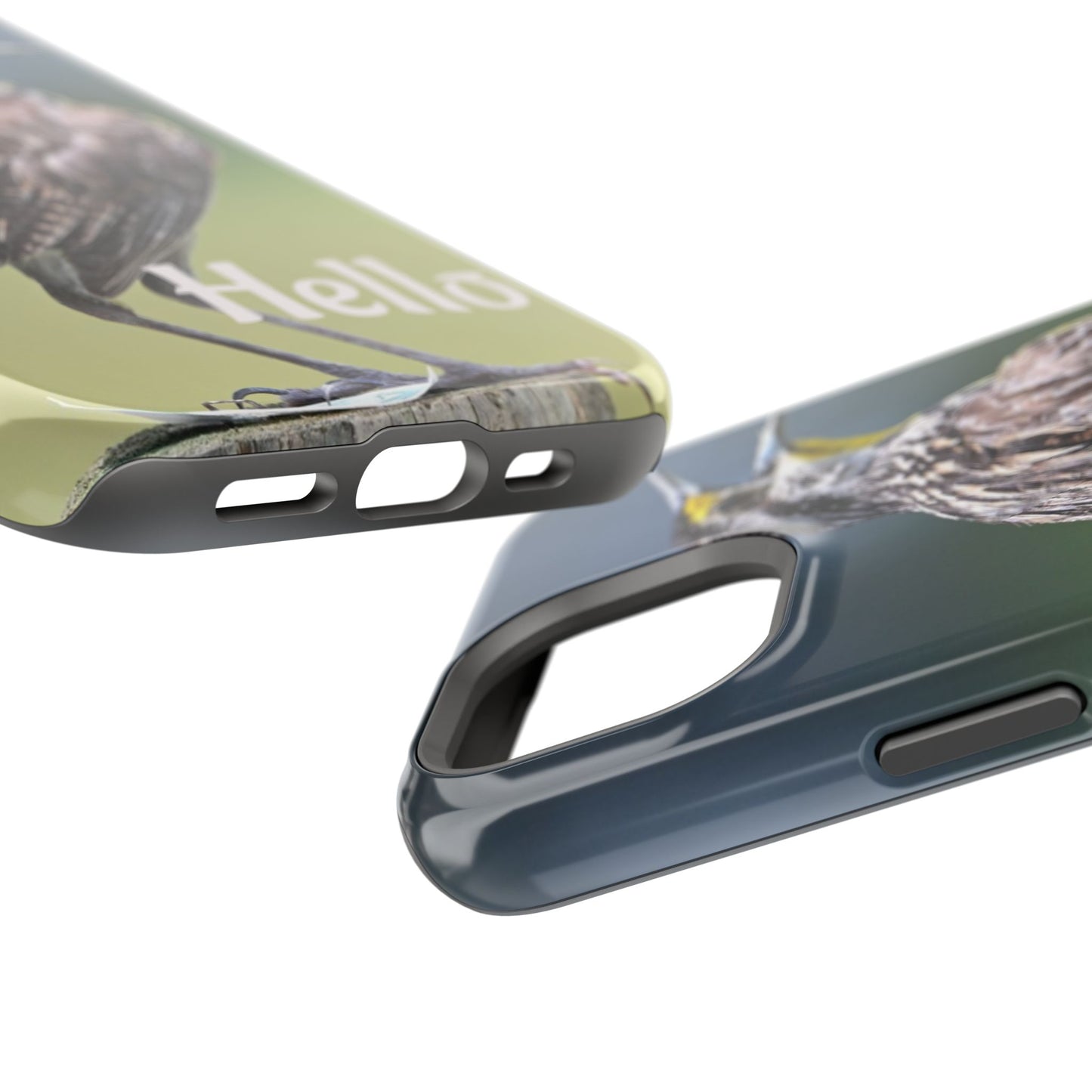 Bird-Themed Magnetic Tough Cases with 'Hello', Stylish Phone Protectors, Gifts for Nature Lovers, Birdwatching Accessories, Wildlife [...]
