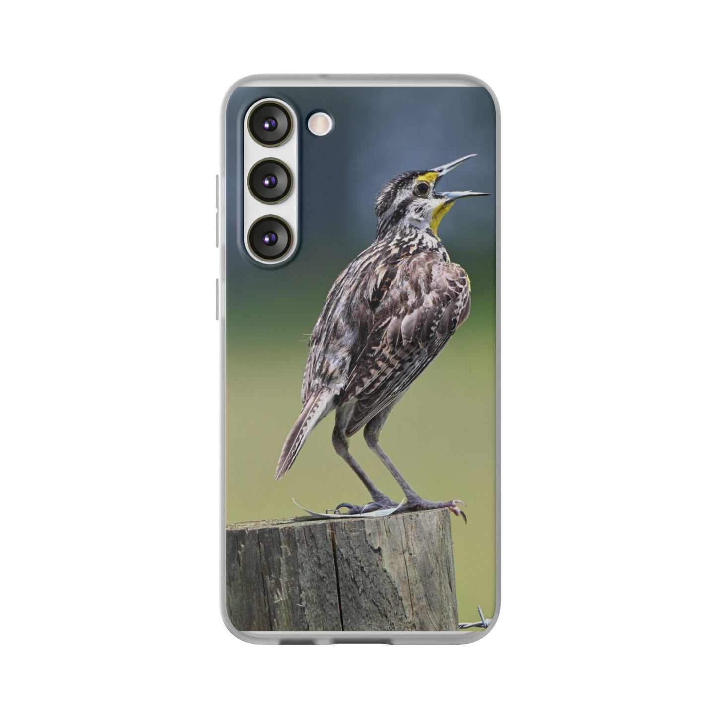 Singing Meadowlark Phone Case – Nature Bird Photo Flexi Case