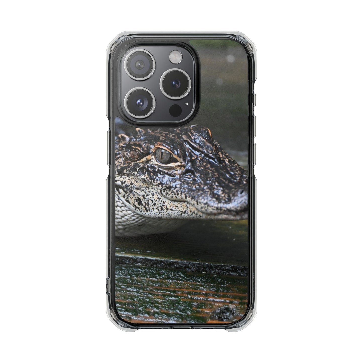 Clear Impact Phone Cases featuring Unique Wildlife Design, Alligator Art, Eco-Friendly Protection, Perfect Gift for Nature Lovers, [...]