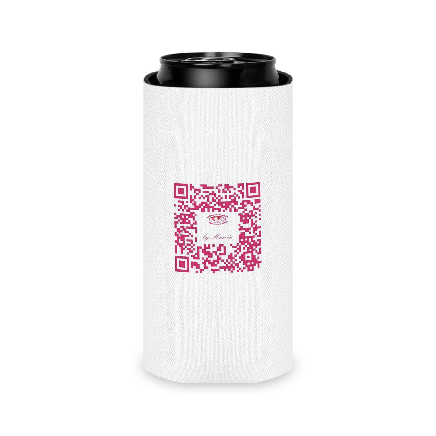 International Photography Can Cooler, Custom Beverage Holder, Unique Gift for Photographers, Party Favor, Drink Insulator