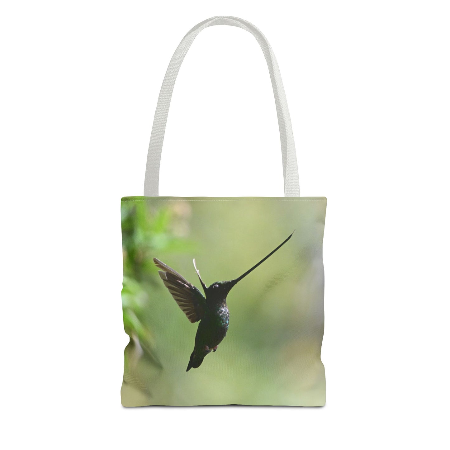 Hummingbird Tote Bag, Colorful Eco-Friendly Shopper, Summer Beach Bag, Floral Gift Bag, Lightweight Carry-All