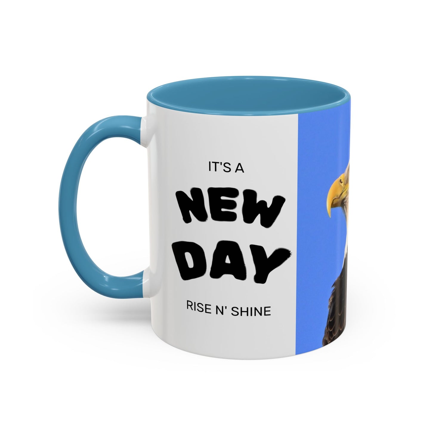 Bald Eagle Accent Coffee Mug – Patriotic Wildlife Ceramic 11/15oz