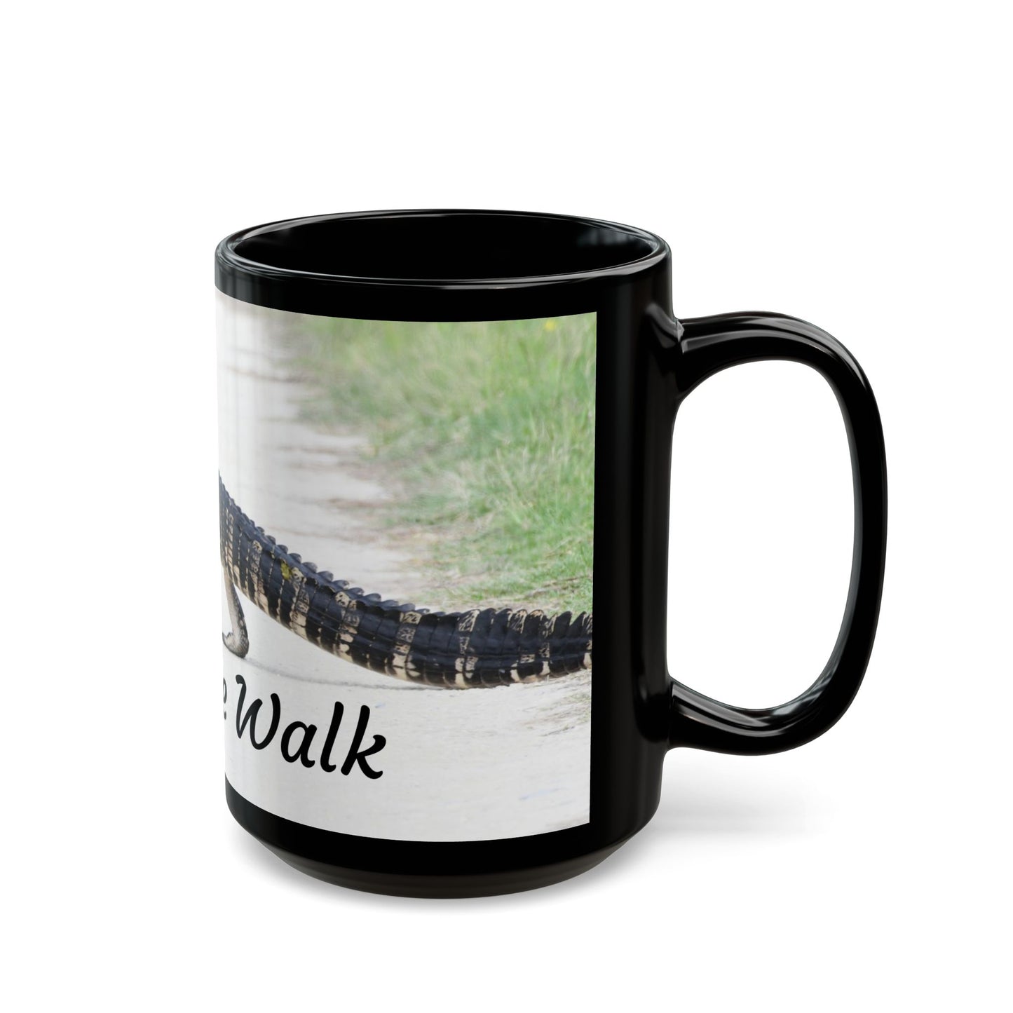 Funny Alligator Mug, Walk the Walk Coffee Cup, Gift for Animal Lovers, Nature Lover's Perfect Present