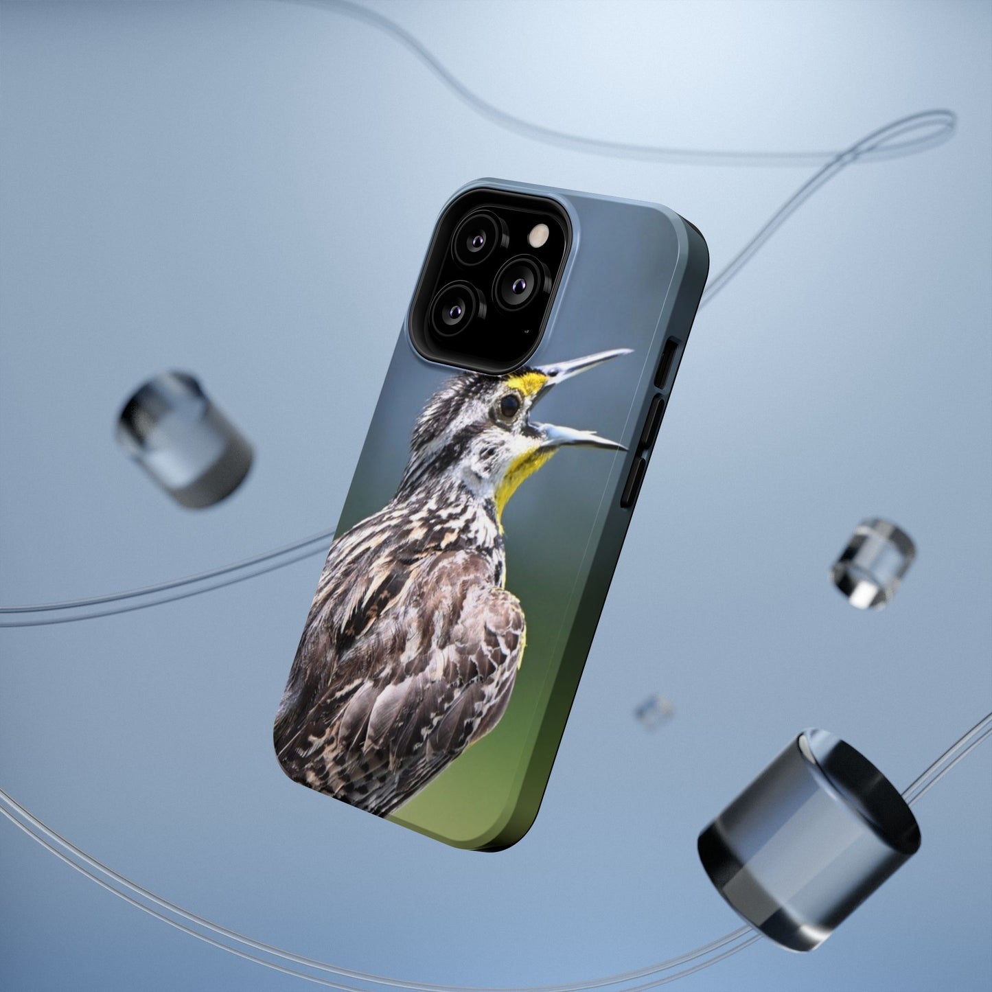 Western Meadowlark Photo Phone Case — Impact-Resistant Protective Cover