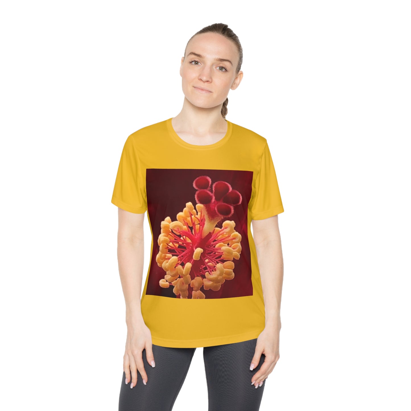 Vibrant Floral Competitor Tee, Nature-Inspired Shirt, Women’s Graphic Tee, Artistic Floral Top, Casual Spring Fashion