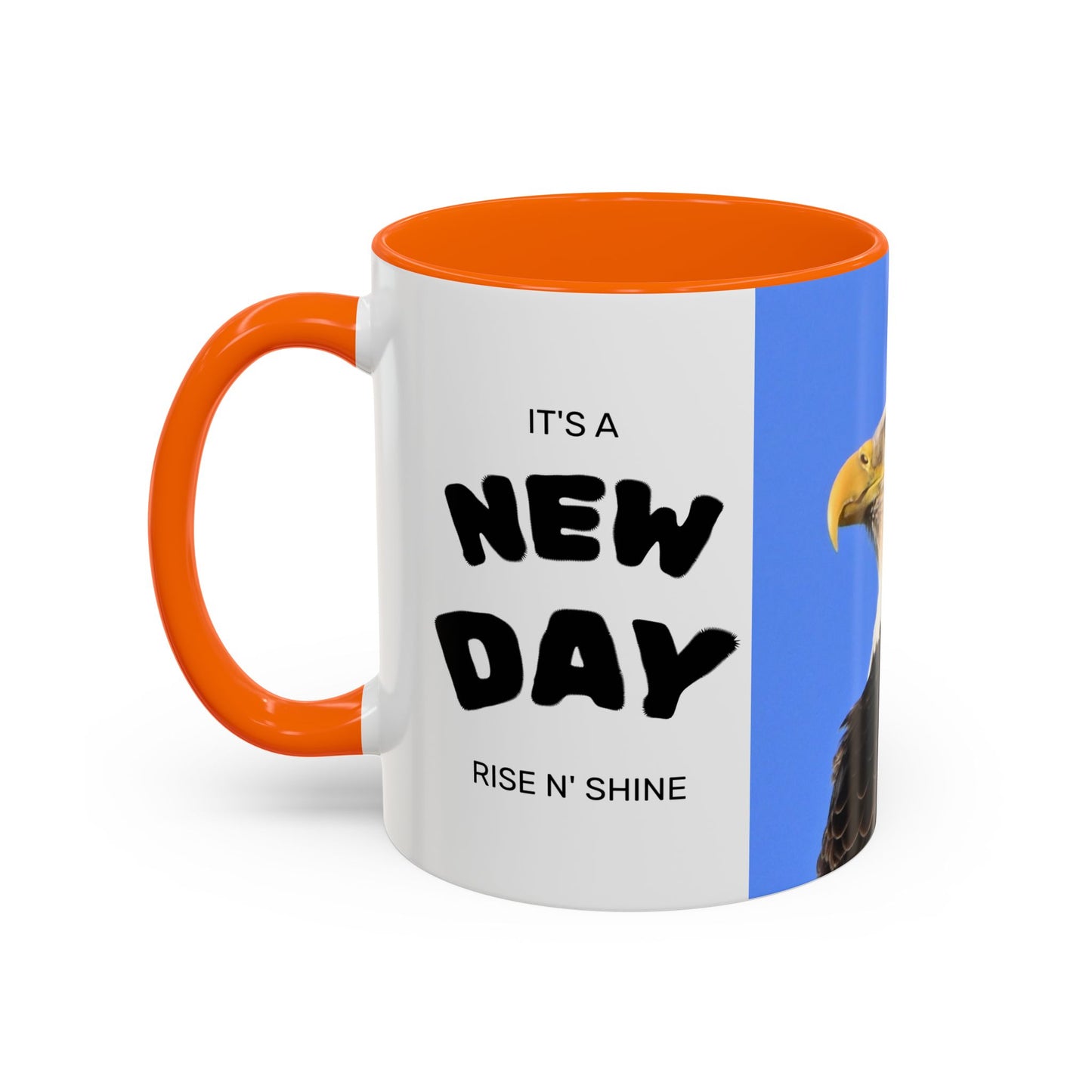 Bald Eagle Accent Coffee Mug – Patriotic Wildlife Ceramic 11/15oz