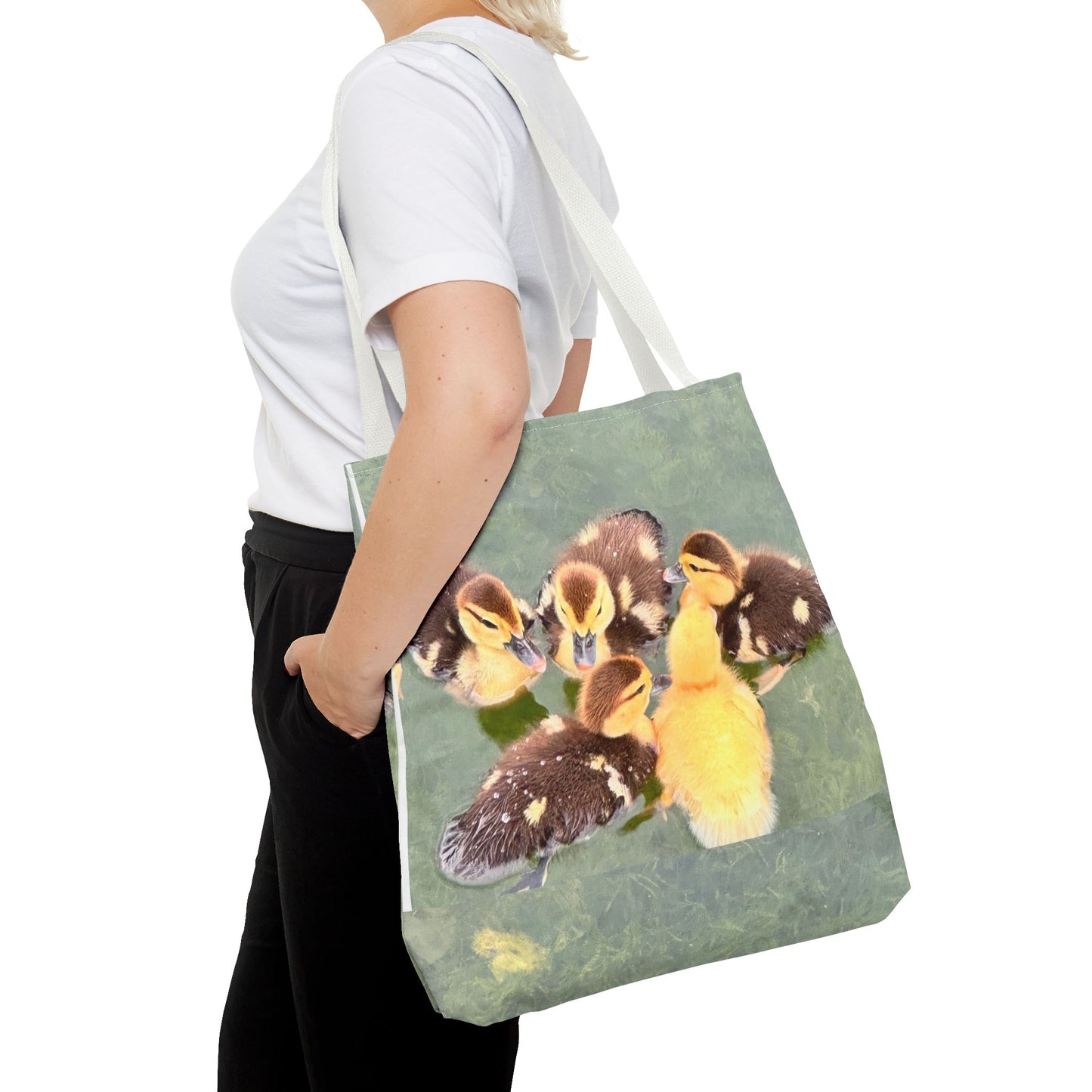 Charming Duckling Tote Bag | Cute Bag for Animal Lovers, Spring Gift, Shopping Bag, Eco-Friendly, Perfect for Mother's Day