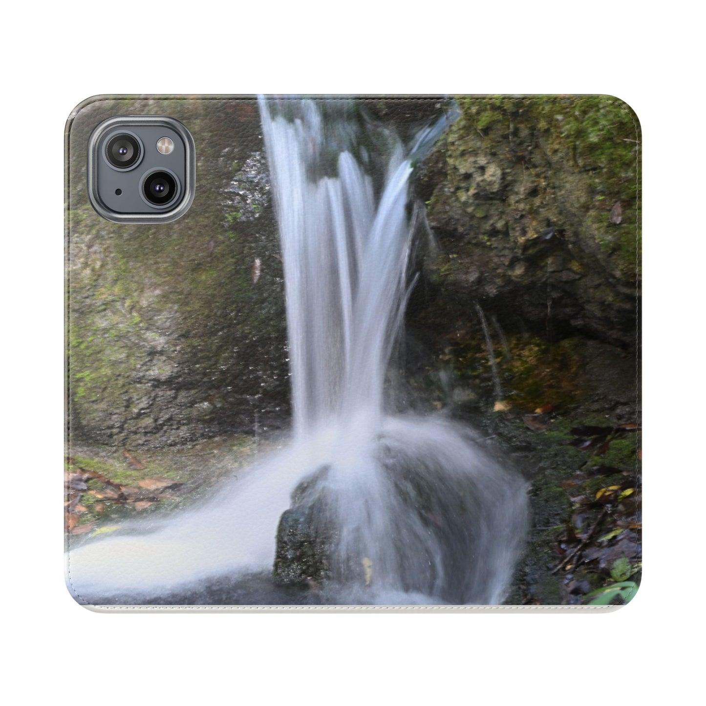Scenic Waterfall Flip Case, Nature Phone Wallet, Eco-Friendly Phone Accessory, Gift for Nature Lovers, Travel Must-Have