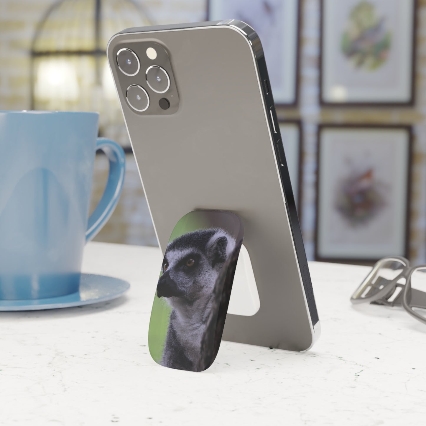 Phone Grip Holder with Meerkat Design, Cute Tech Accessory, Animal Lovers Gift, Phone Stand, Cell Phone Accessory