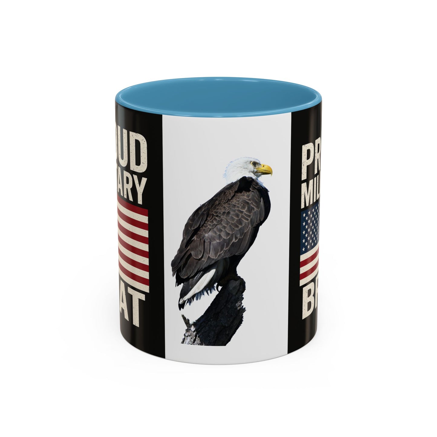 Proud Military Brat Coffee Mug, Veteran Appreciation Gift, Military Family Mug, USA Pride, Father's Day Gift, Patriotic Drinkware