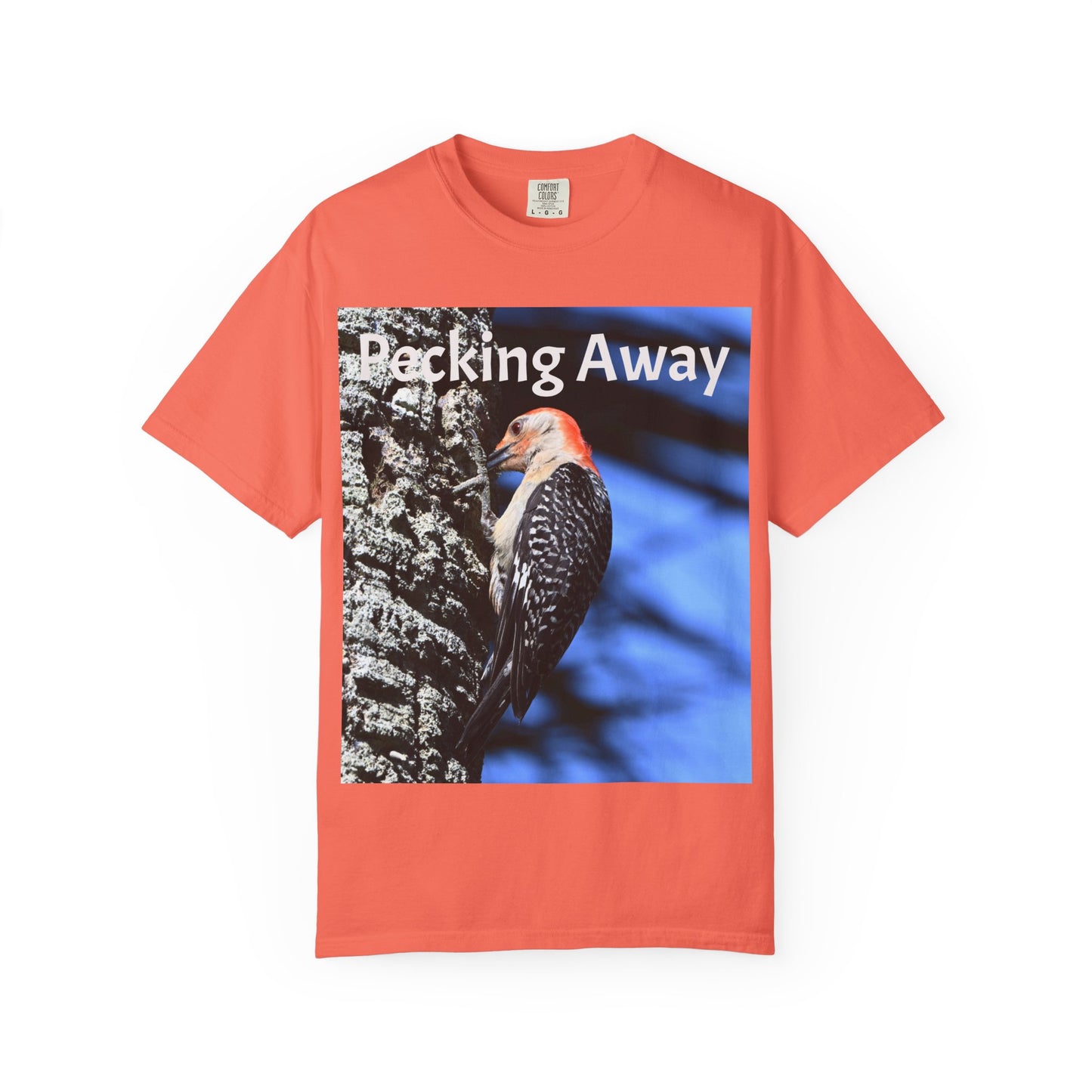 Nature Lover's Unisex T-Shirt - Eco-Friendly Tee with 'Pecking Away' Design, Gift for Birdwatchers, Nature Gifts, Casual Wear, [...]