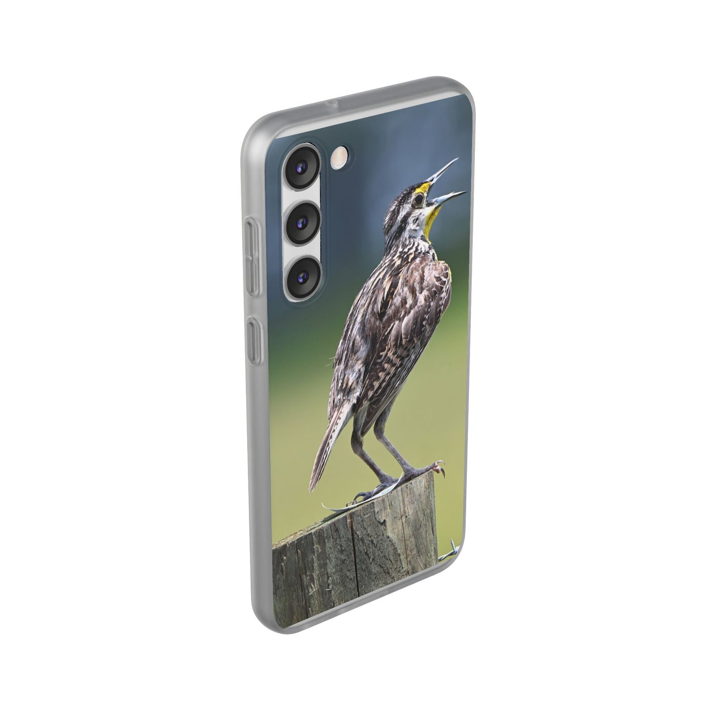 Singing Meadowlark Phone Case – Nature Bird Photo Flexi Case