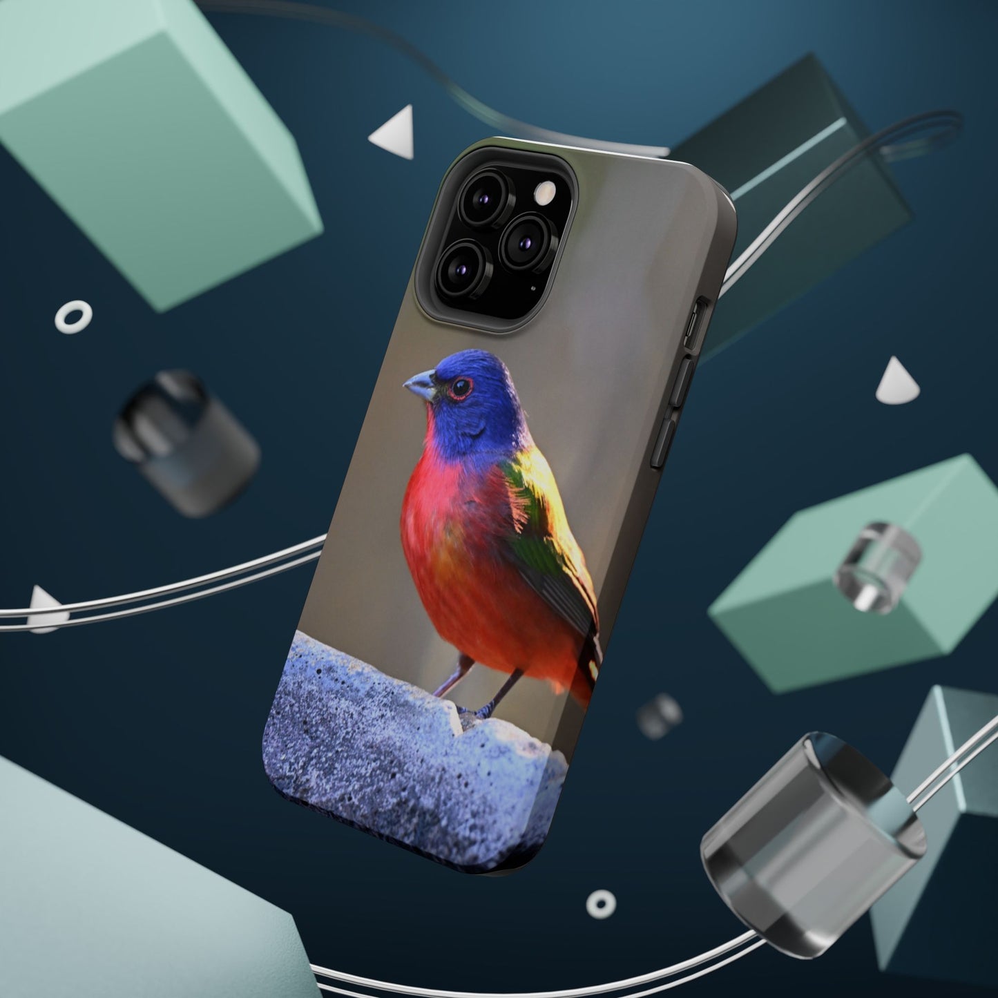 Colorful Bird Phone Case, Magnetic Tough Cases, Nature Lover Gift, Wildlife Phone Cover, Eco-Friendly Tech Accessories