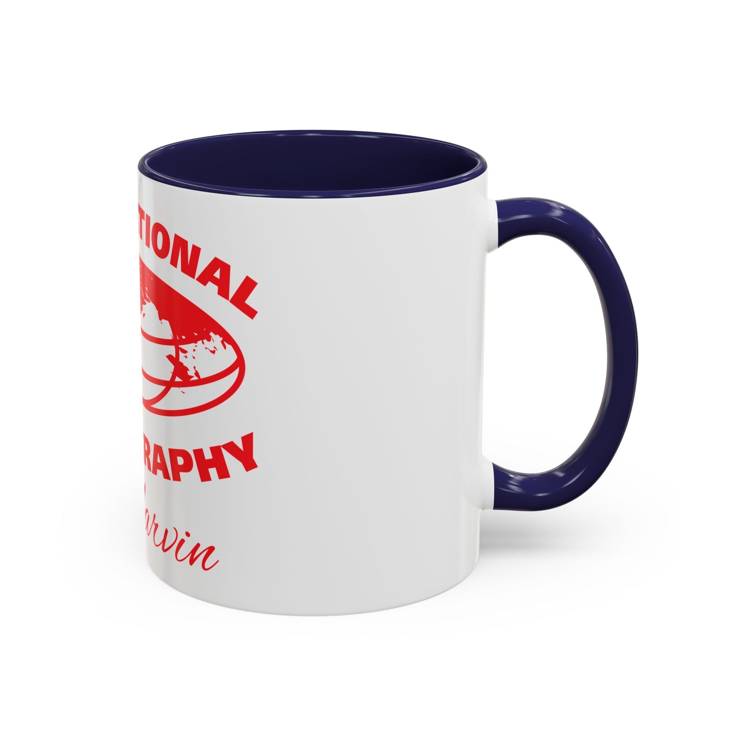 International Photography Accent Mug - Unique Coffee Mug, Gift for Photographers, Travel Mug, Artsy Gifts, Photography Lovers