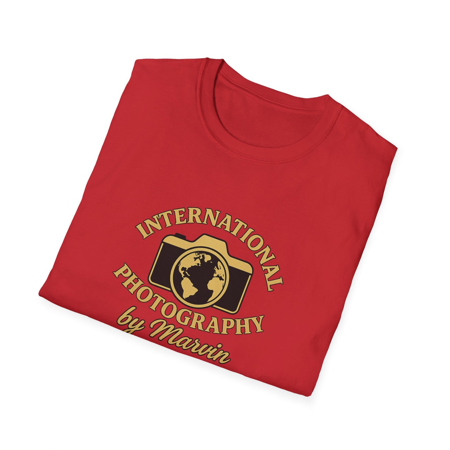 International Photography Graphic T‑Shirt — "International Photography by Marcin" Vintage Logo Tee