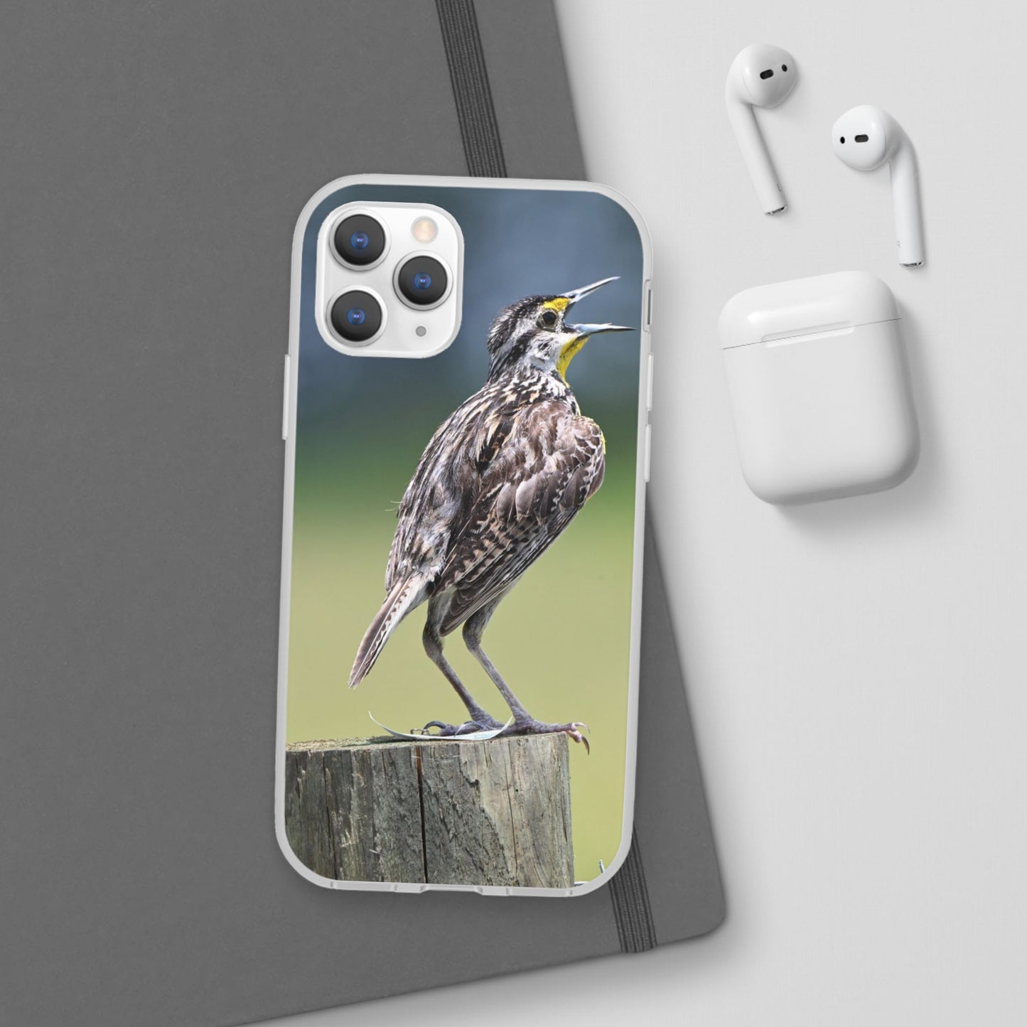 Singing Meadowlark Phone Case – Nature Bird Photo Flexi Case