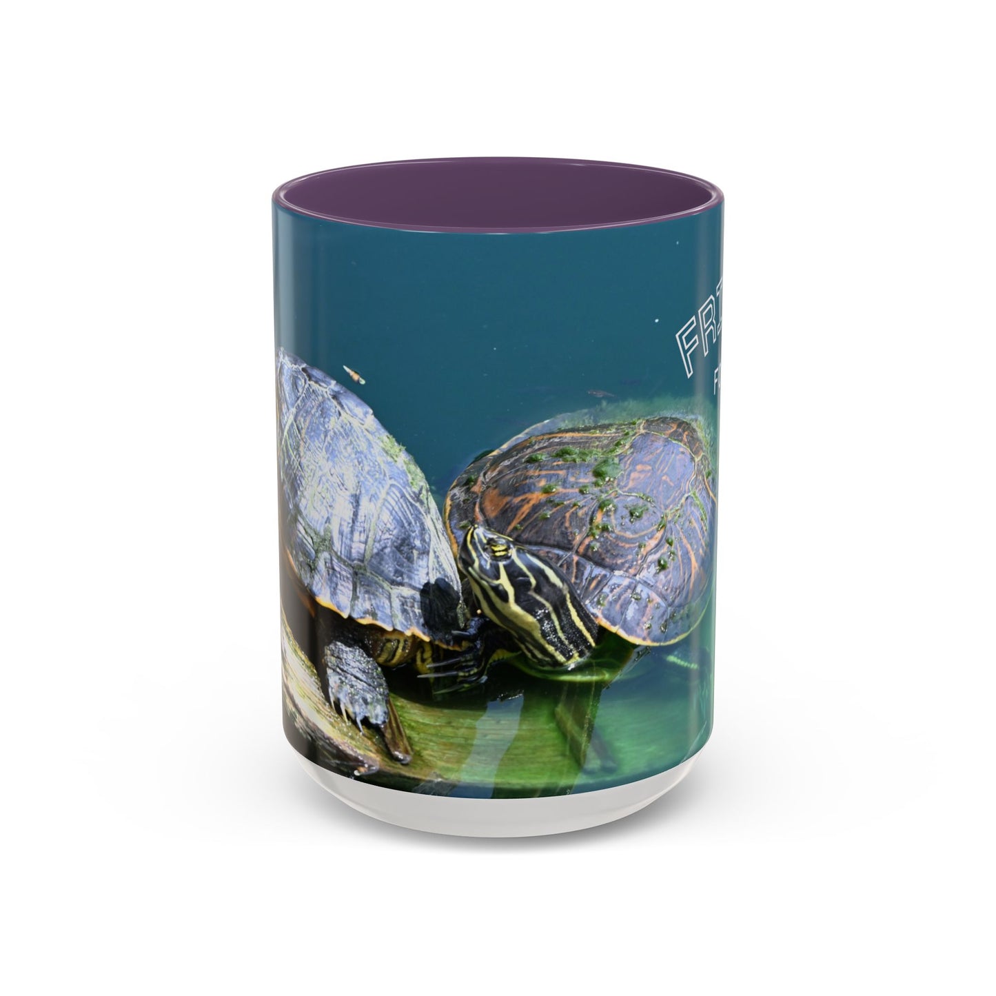Friends Forever Turtle Accent Coffee Mug — 11/15oz Gift for Animal Lovers